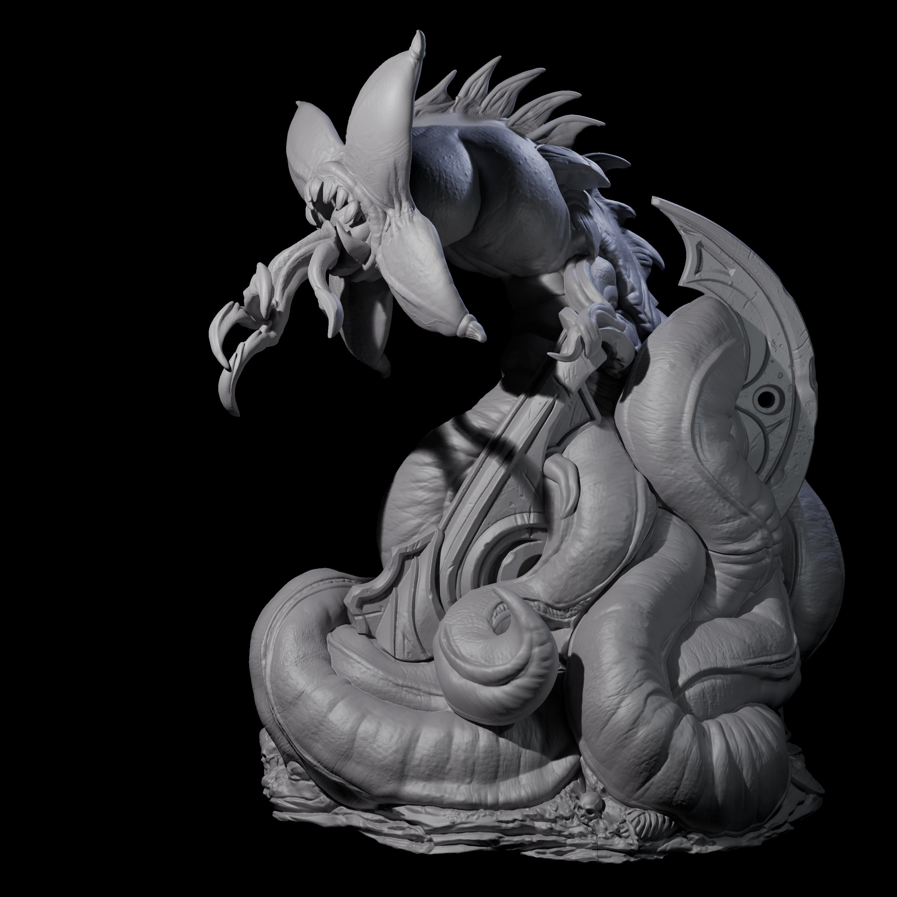 Slithering Devourer Miniature for Dungeons and Dragons, Pathfinder or other TTRPGs