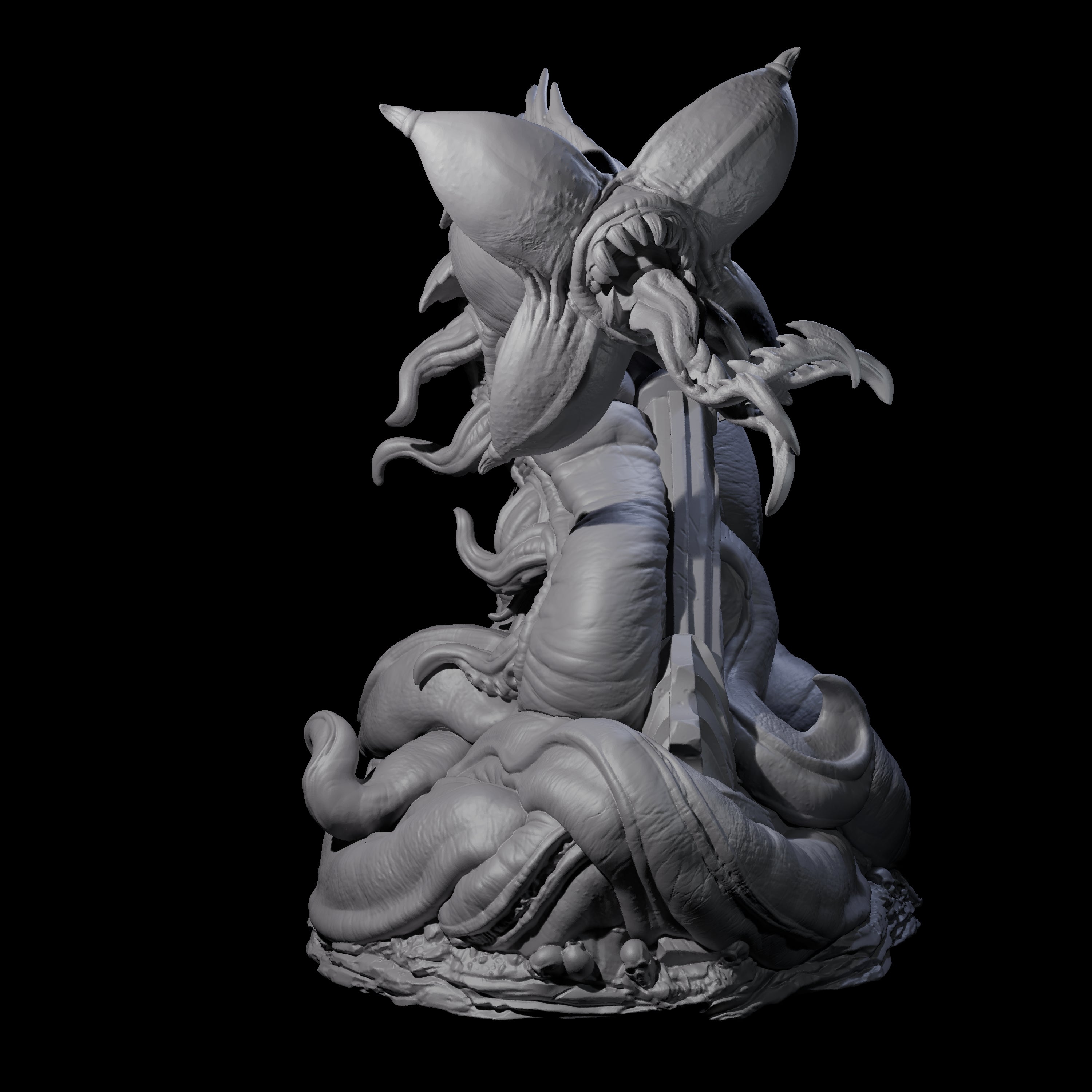 Slithering Devourer Miniature for Dungeons and Dragons, Pathfinder or other TTRPGs