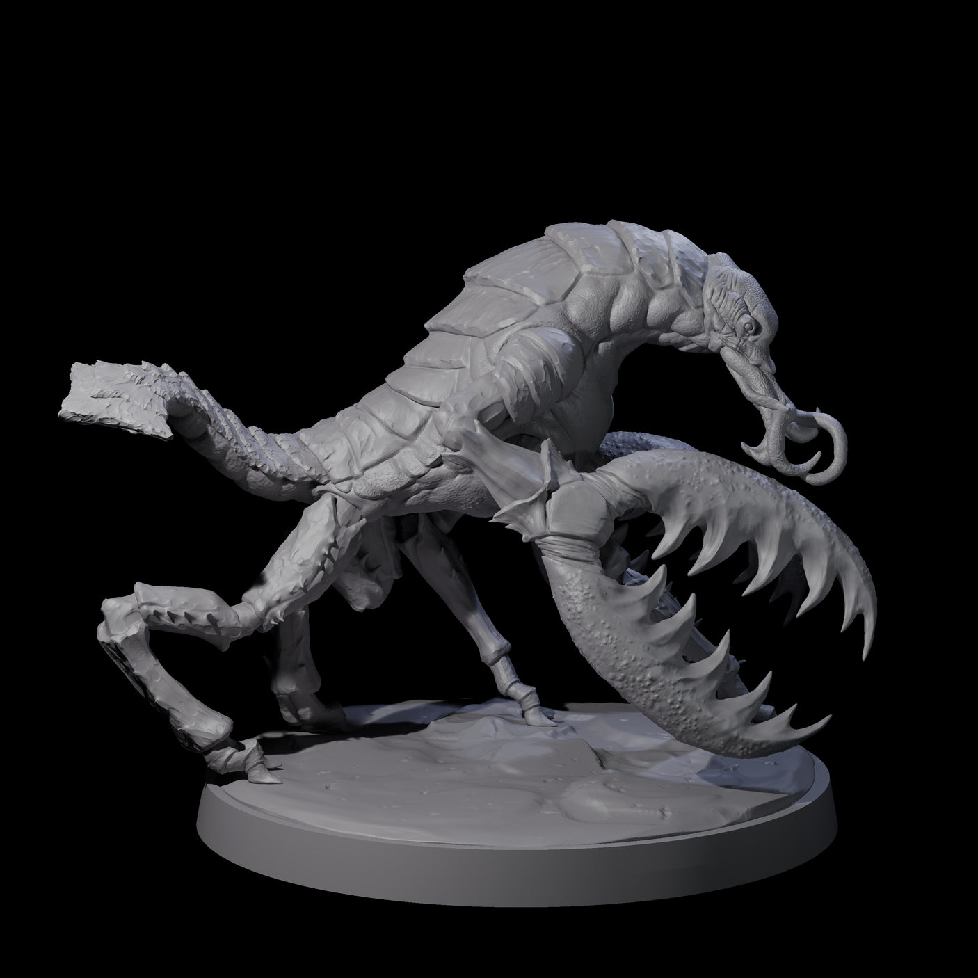 Slobbering Chuul B Miniature for Dungeons and Dragons, Pathfinder or other TTRPGs