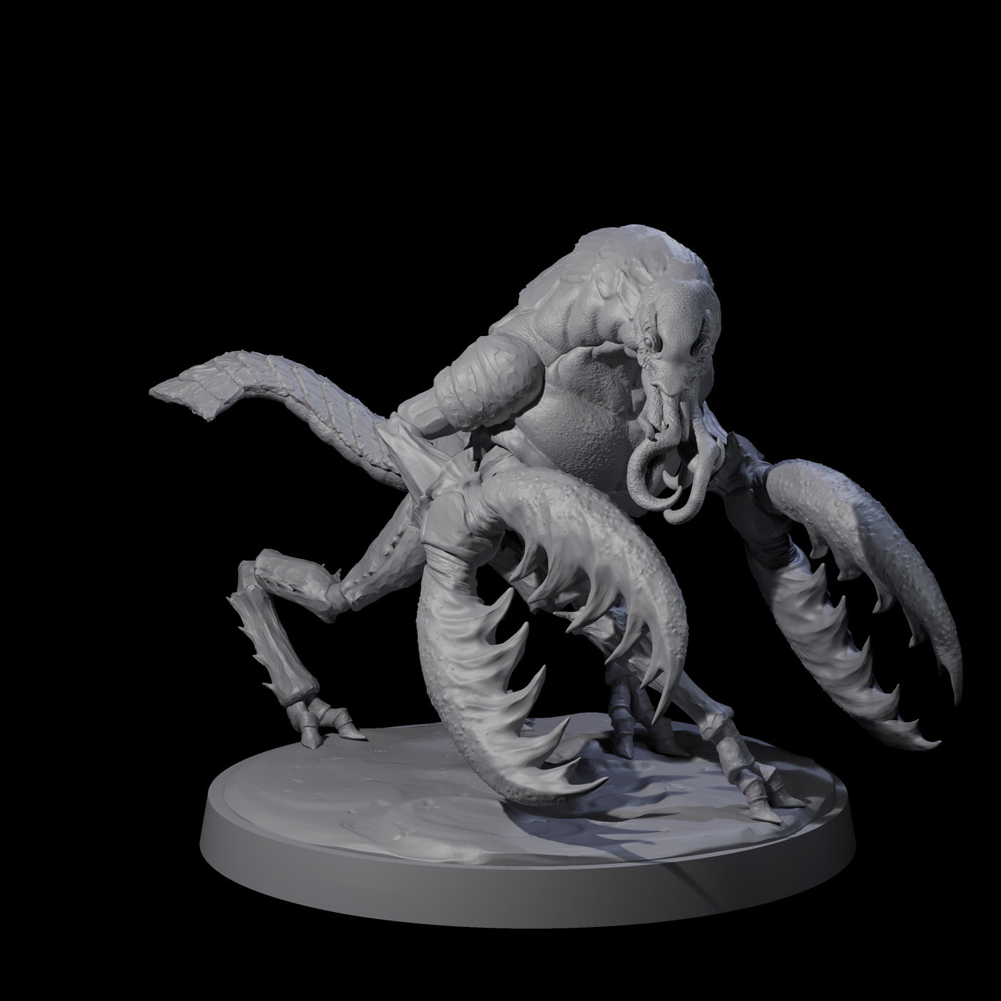 Slobbering Chuul B Miniature for Dungeons and Dragons, Pathfinder or other TTRPGs