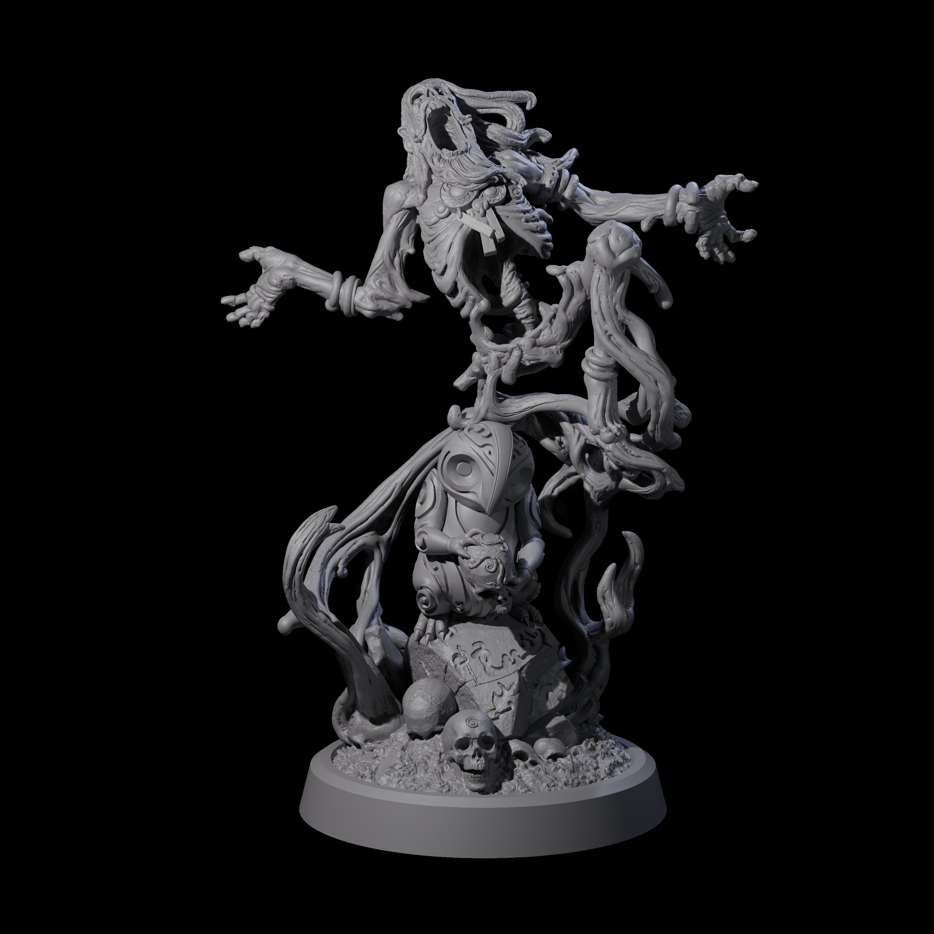 Small Owl-like Kenku Shaman A Miniature for Dungeons and Dragons, Pathfinder or other TTRPGs