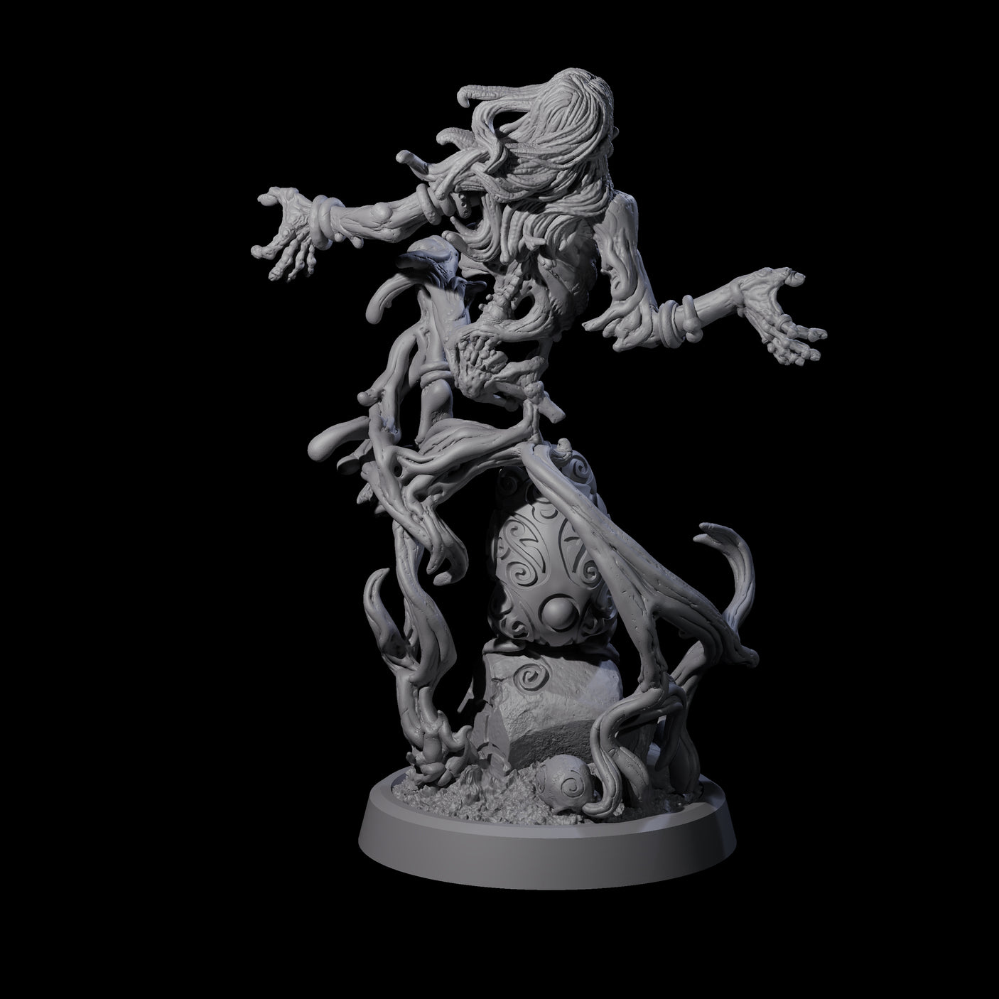 Small Owl-like Kenku Shaman A Miniature for Dungeons and Dragons, Pathfinder or other TTRPGs