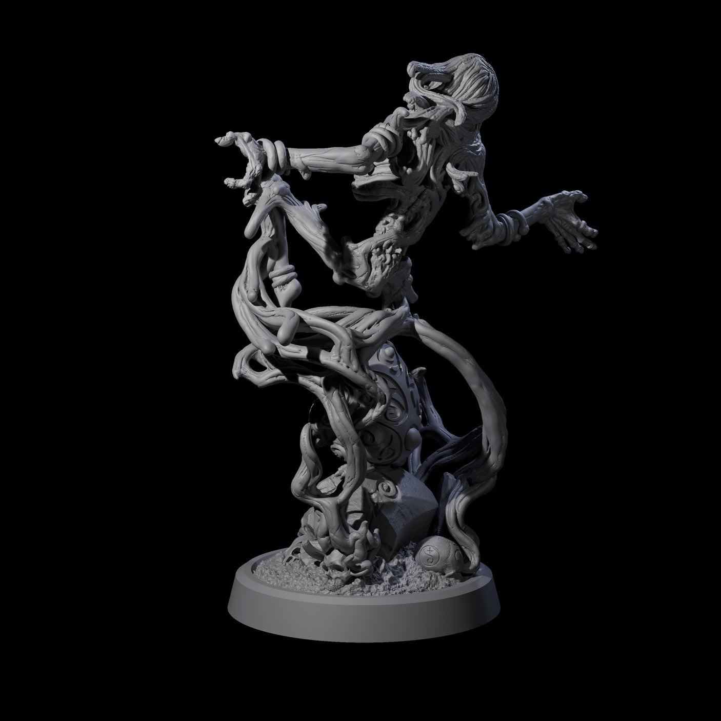 Small Owl-like Kenku Shaman A Miniature for Dungeons and Dragons, Pathfinder or other TTRPGs
