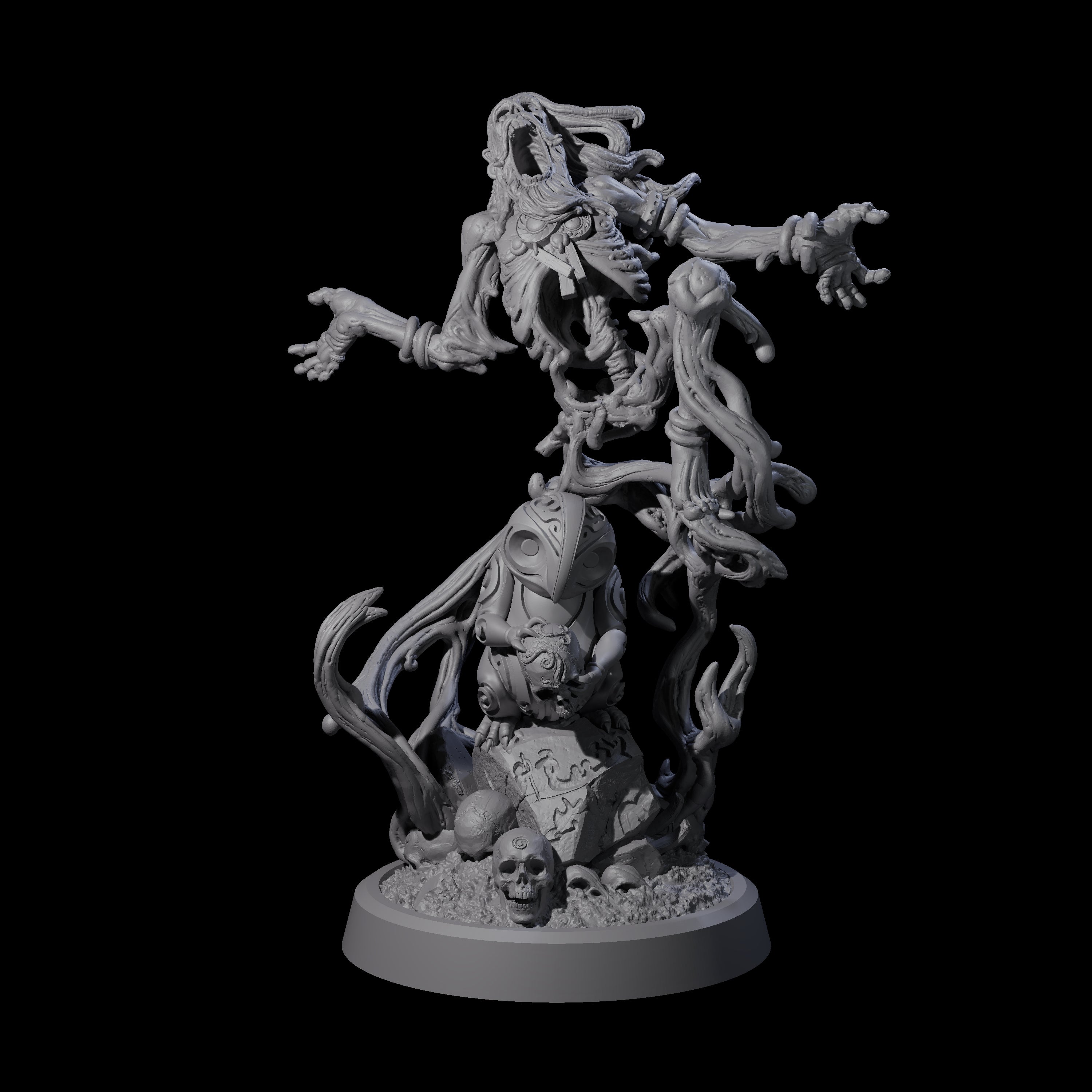 Small Owl-like Kenku Shaman A Miniature for Dungeons and Dragons, Pathfinder or other TTRPGs