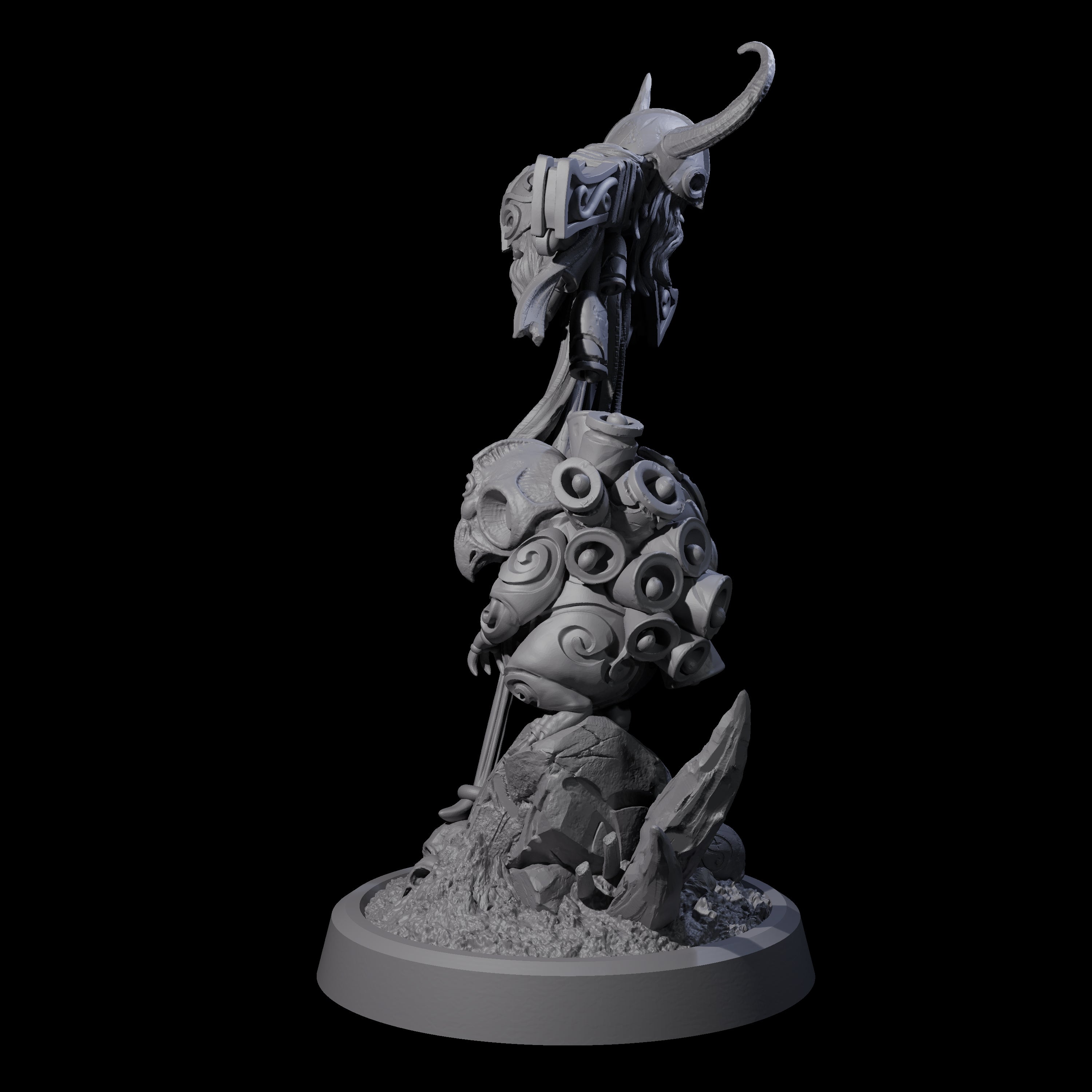 Small Owl-like Kenku Shaman C Miniature for Dungeons and Dragons, Pathfinder or other TTRPGs