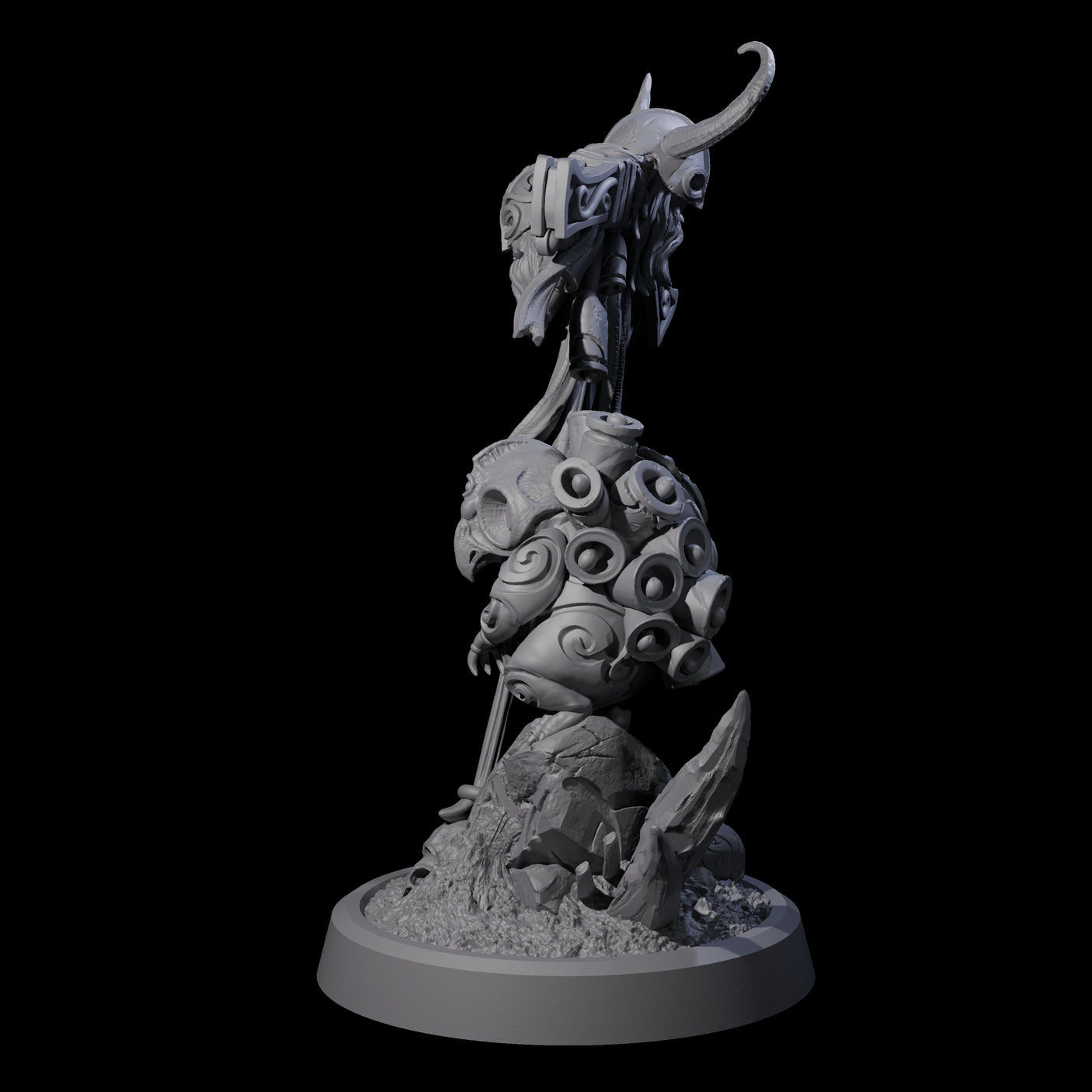 Small Owl-like Kenku Shaman C Miniature for Dungeons and Dragons, Pathfinder or other TTRPGs