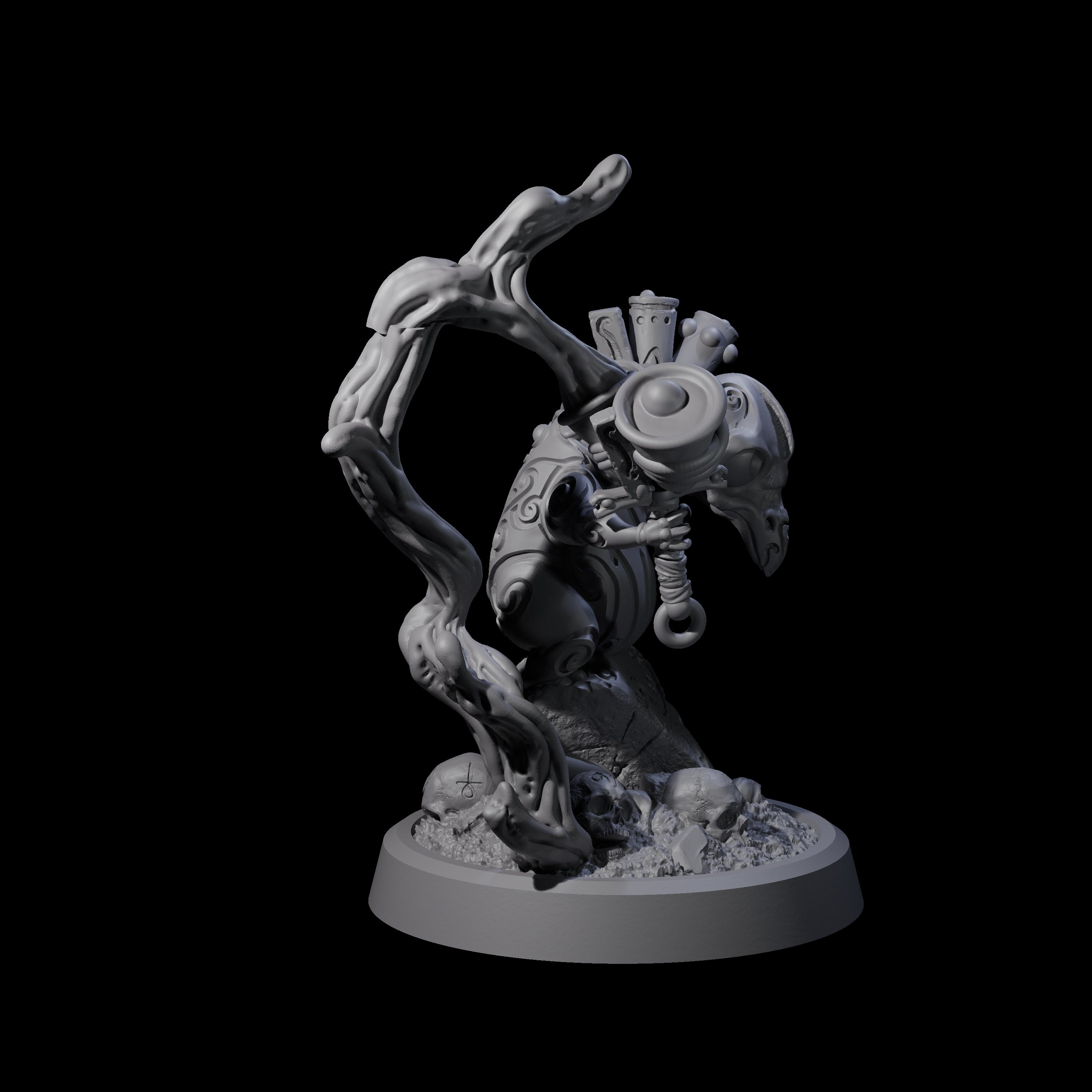 Small Owl-like Kenku Shaman D Miniature for Dungeons and Dragons, Pathfinder or other TTRPGs