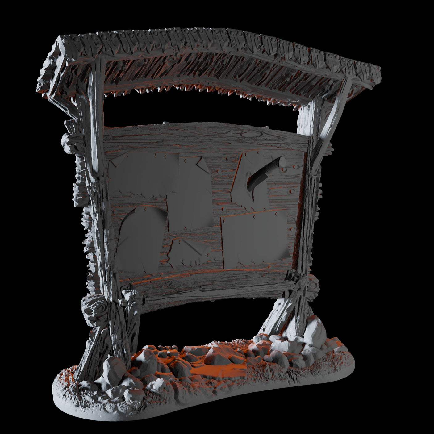 Small Questboard Miniature for Dungeons and Dragons, Pathfinder or other TTRPGs