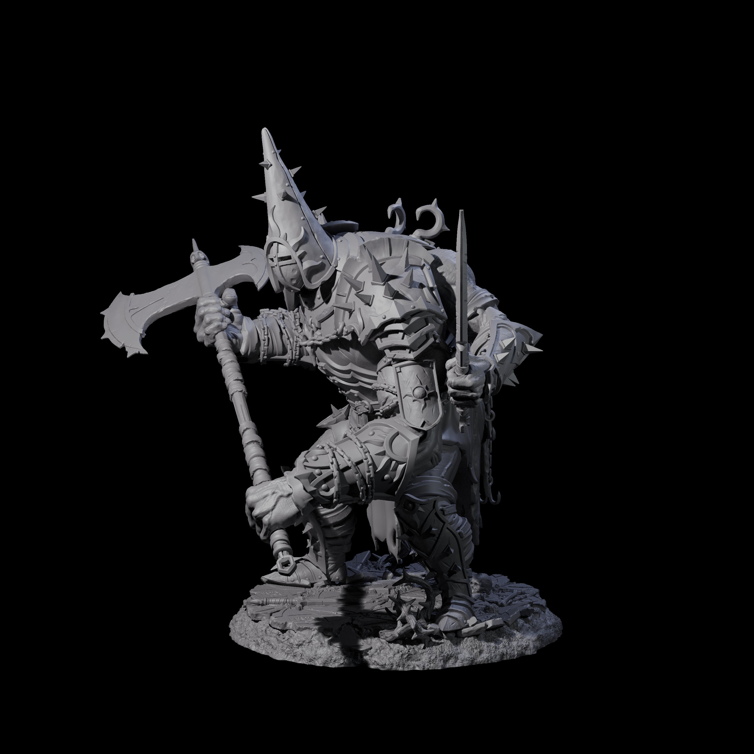 Smashing Helmed Horror A Miniature for Dungeons and Dragons, Pathfinder or other TTRPGs