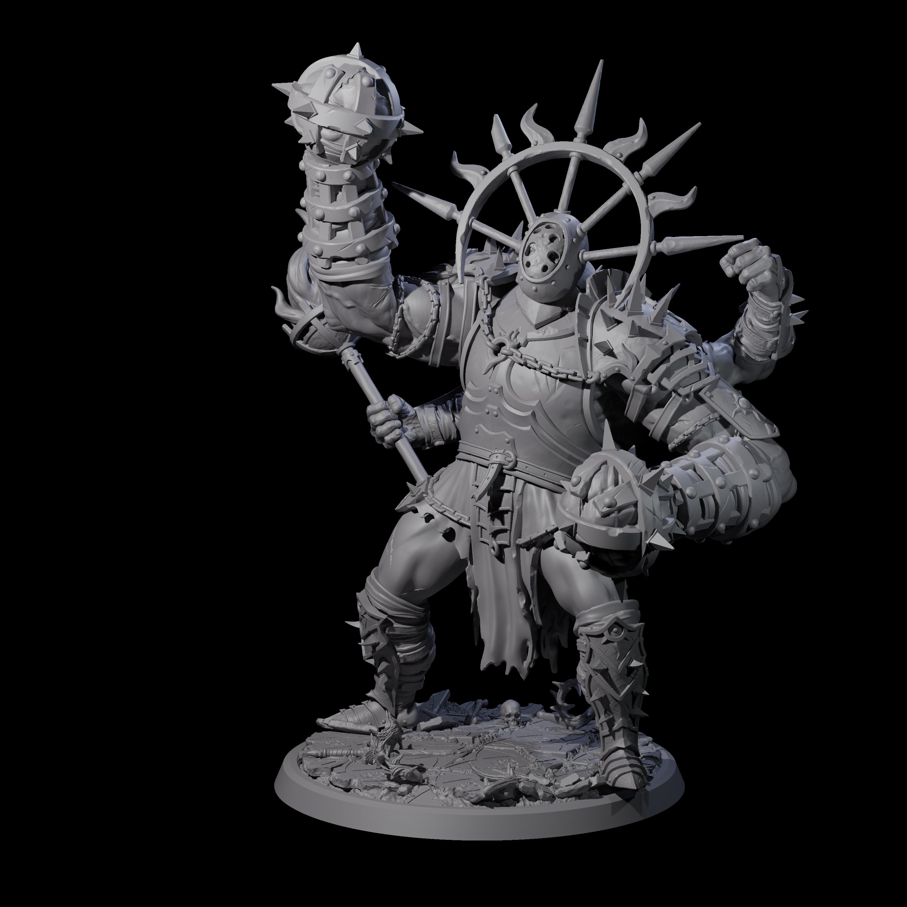 Smashing Helmed Horror B Miniature for Dungeons and Dragons, Pathfinder or other TTRPGs