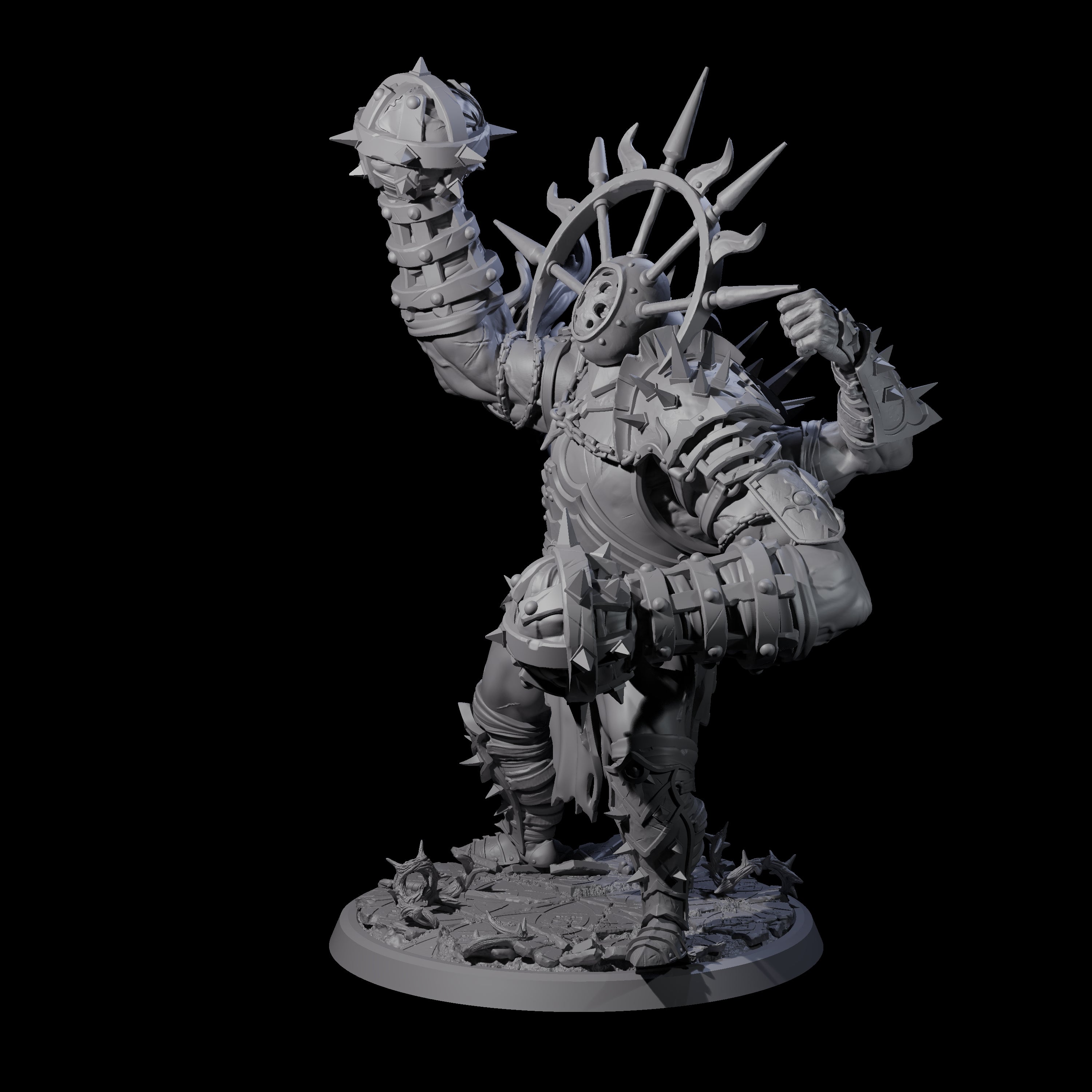 Smashing Helmed Horror B Miniature for Dungeons and Dragons, Pathfinder or other TTRPGs