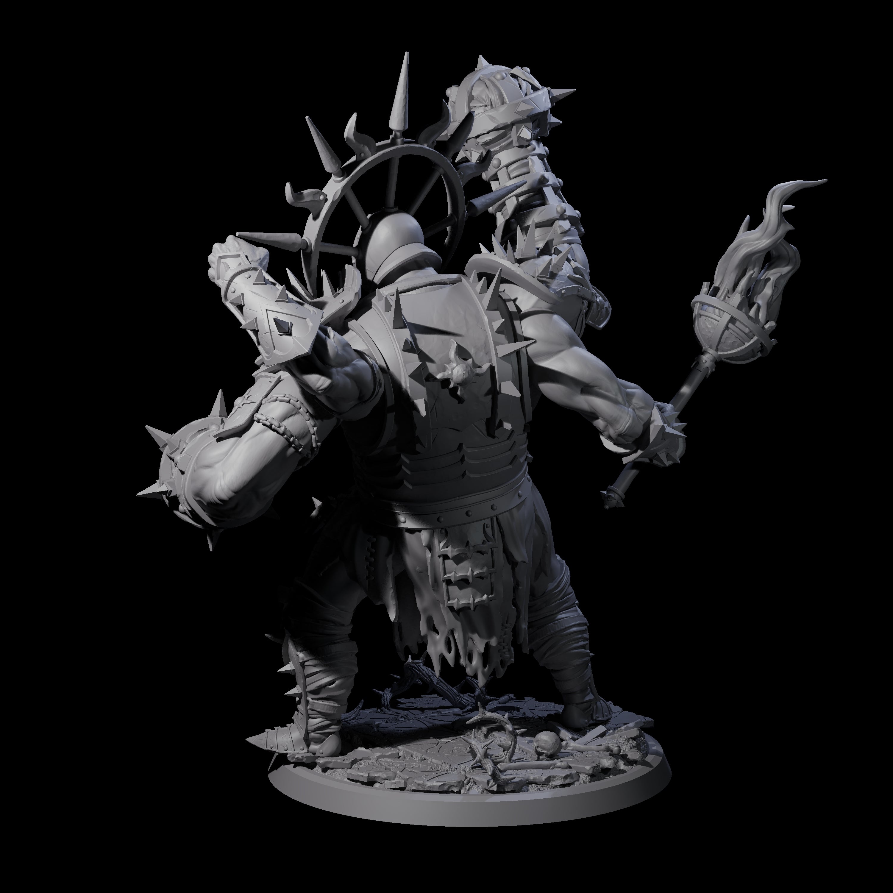 Smashing Helmed Horror B Miniature for Dungeons and Dragons, Pathfinder or other TTRPGs