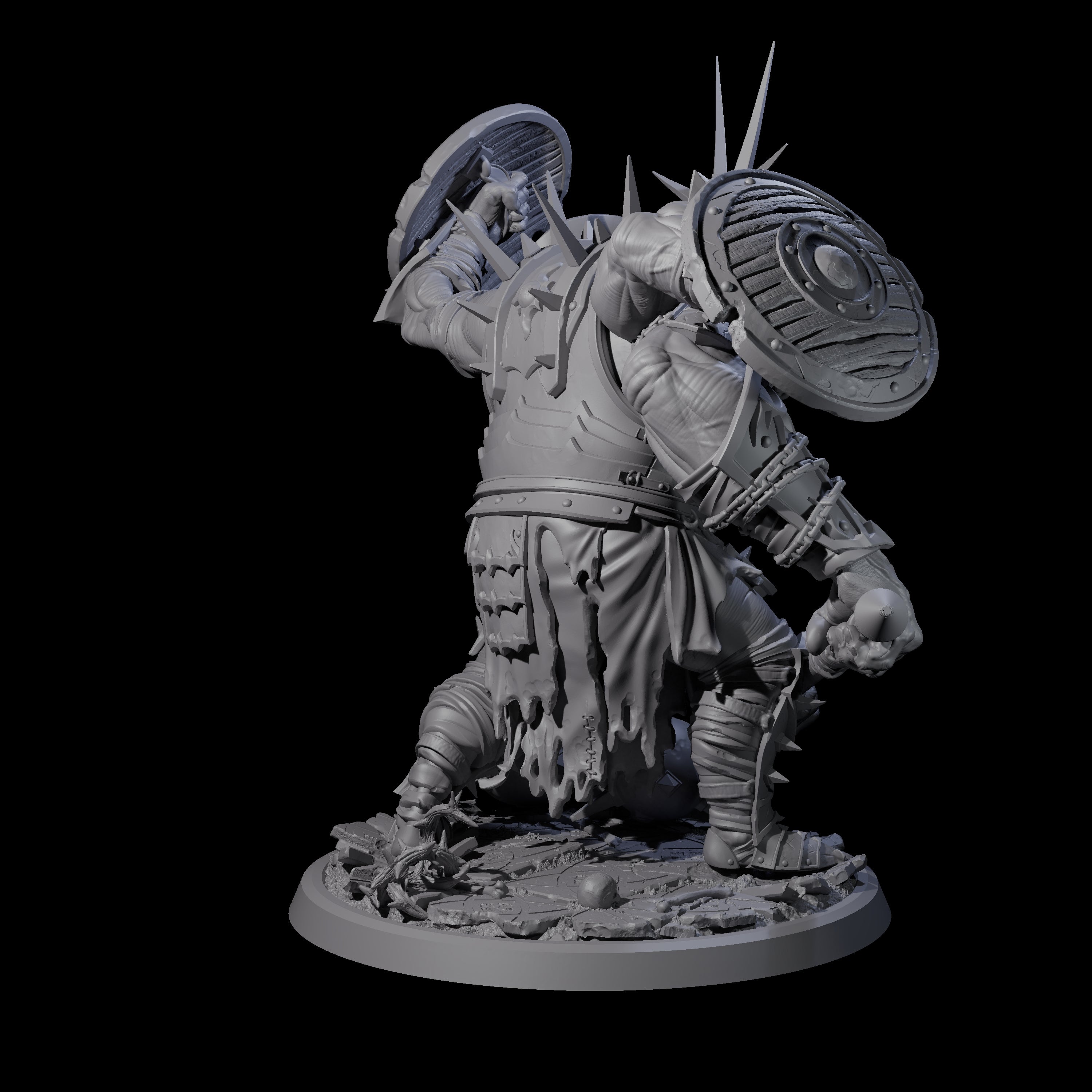 Smashing Helmed Horror C Miniature for Dungeons and Dragons, Pathfinder or other TTRPGs