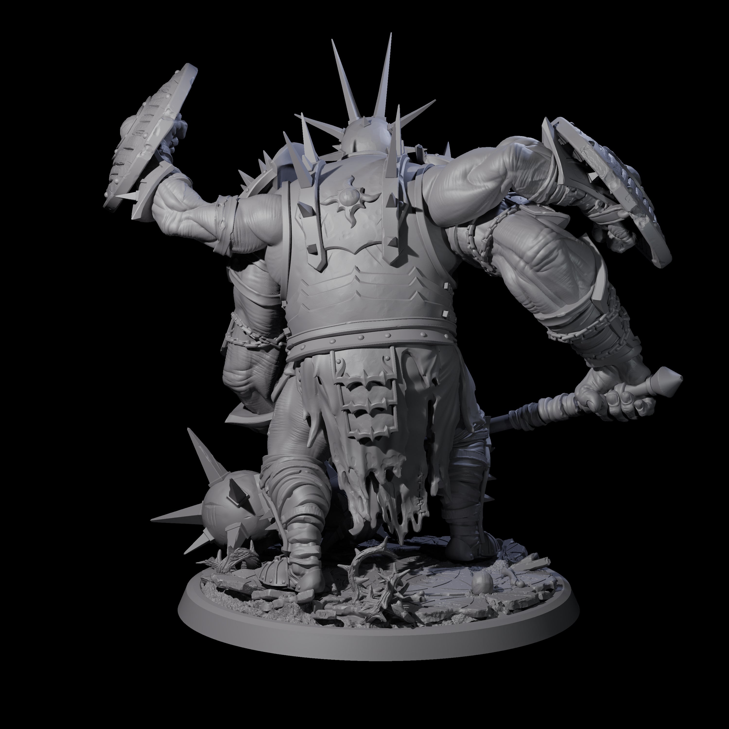 Smashing Helmed Horror C Miniature for Dungeons and Dragons, Pathfinder or other TTRPGs