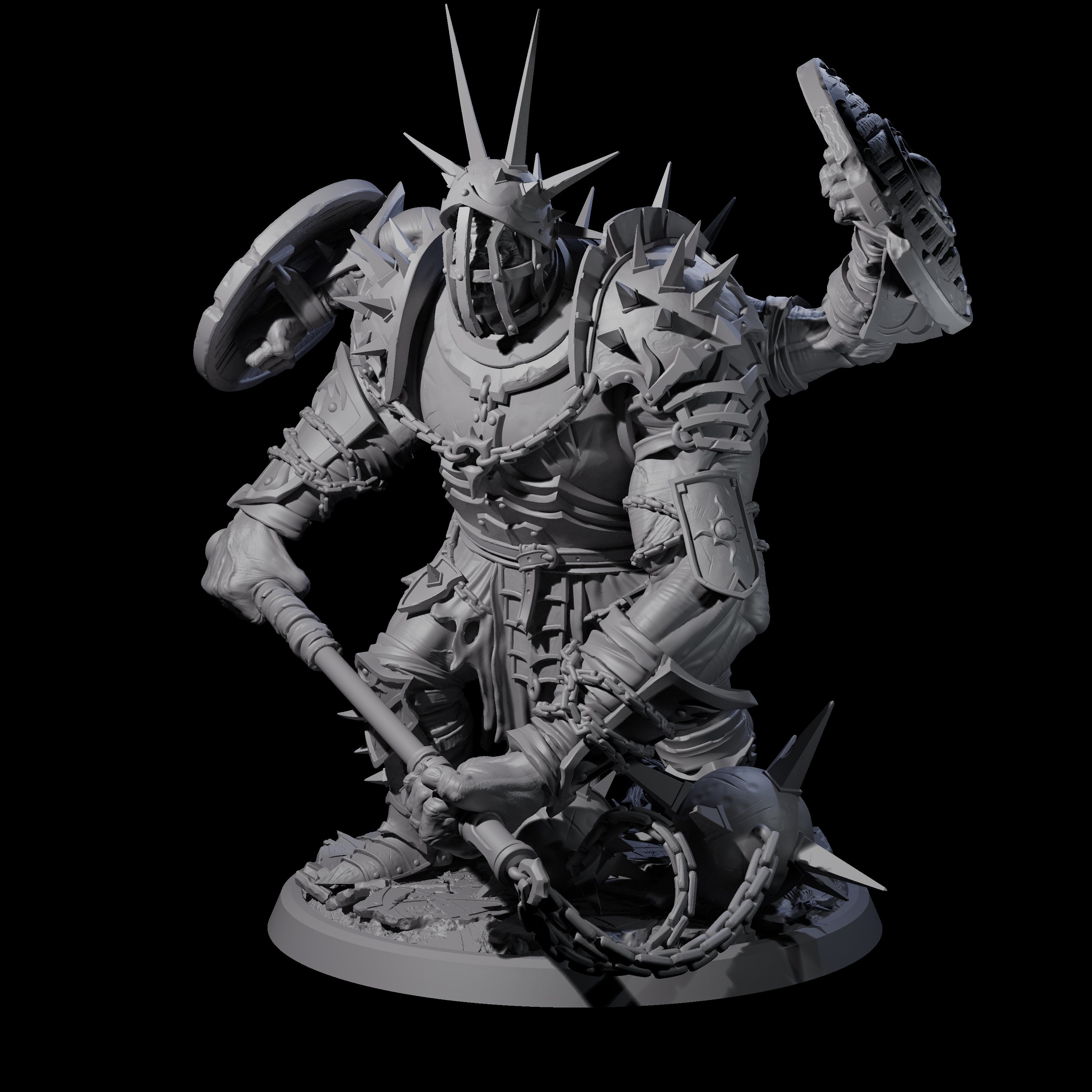 Smashing Helmed Horror C Miniature for Dungeons and Dragons, Pathfinder or other TTRPGs