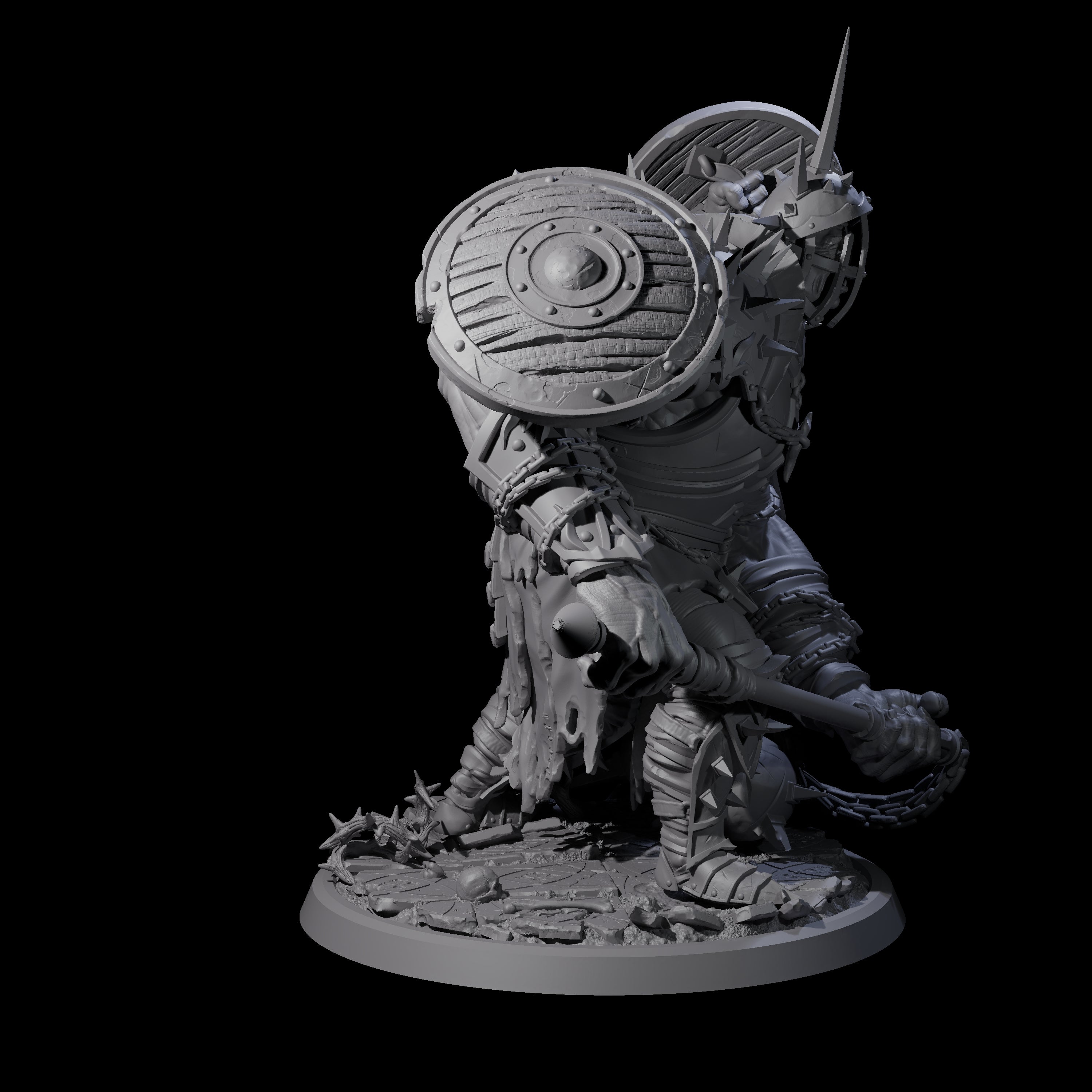 Smashing Helmed Horror C Miniature for Dungeons and Dragons, Pathfinder or other TTRPGs