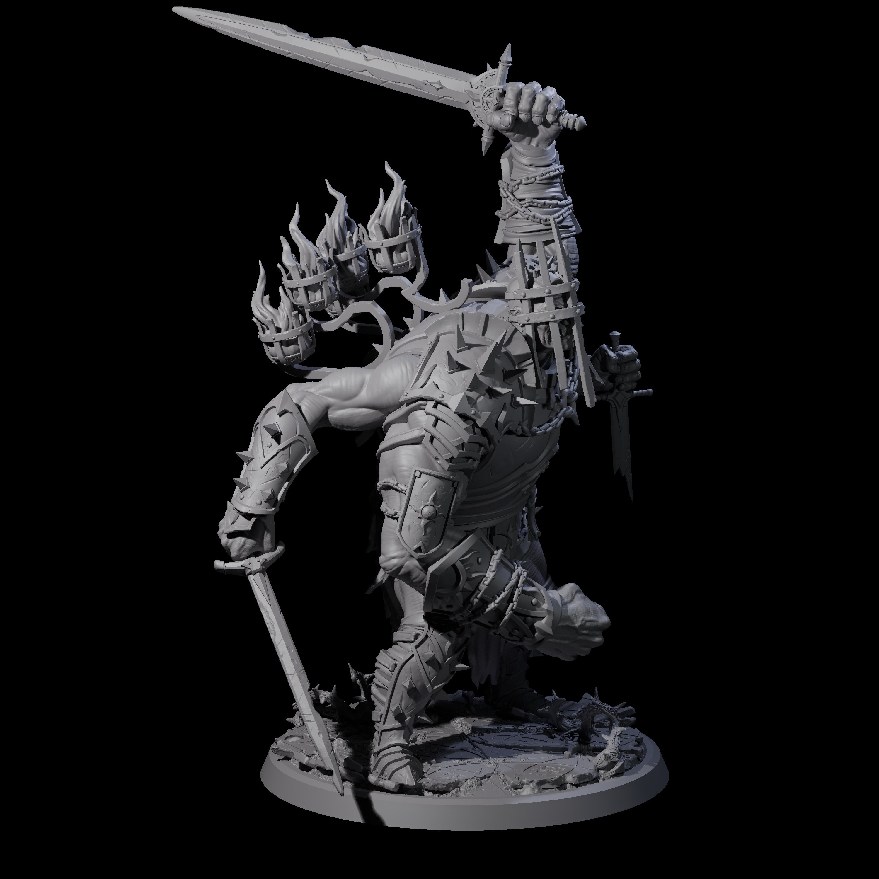 Smashing Helmed Horror D Miniature for Dungeons and Dragons, Pathfinder or other TTRPGs