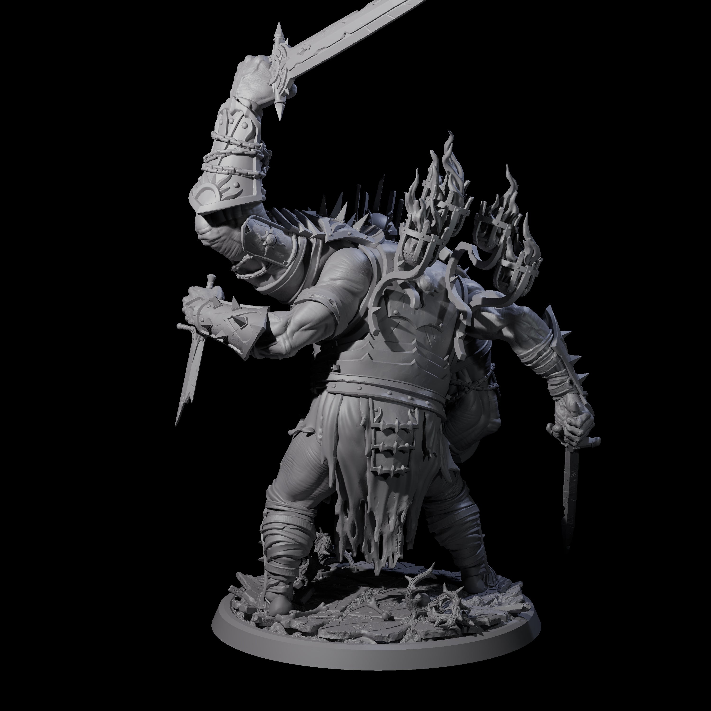 Smashing Helmed Horror D Miniature for Dungeons and Dragons, Pathfinder or other TTRPGs