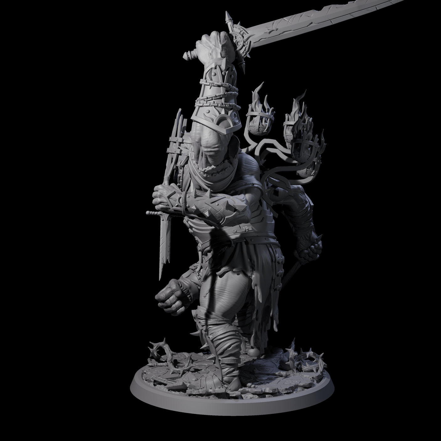 Smashing Helmed Horror D Miniature for Dungeons and Dragons, Pathfinder or other TTRPGs