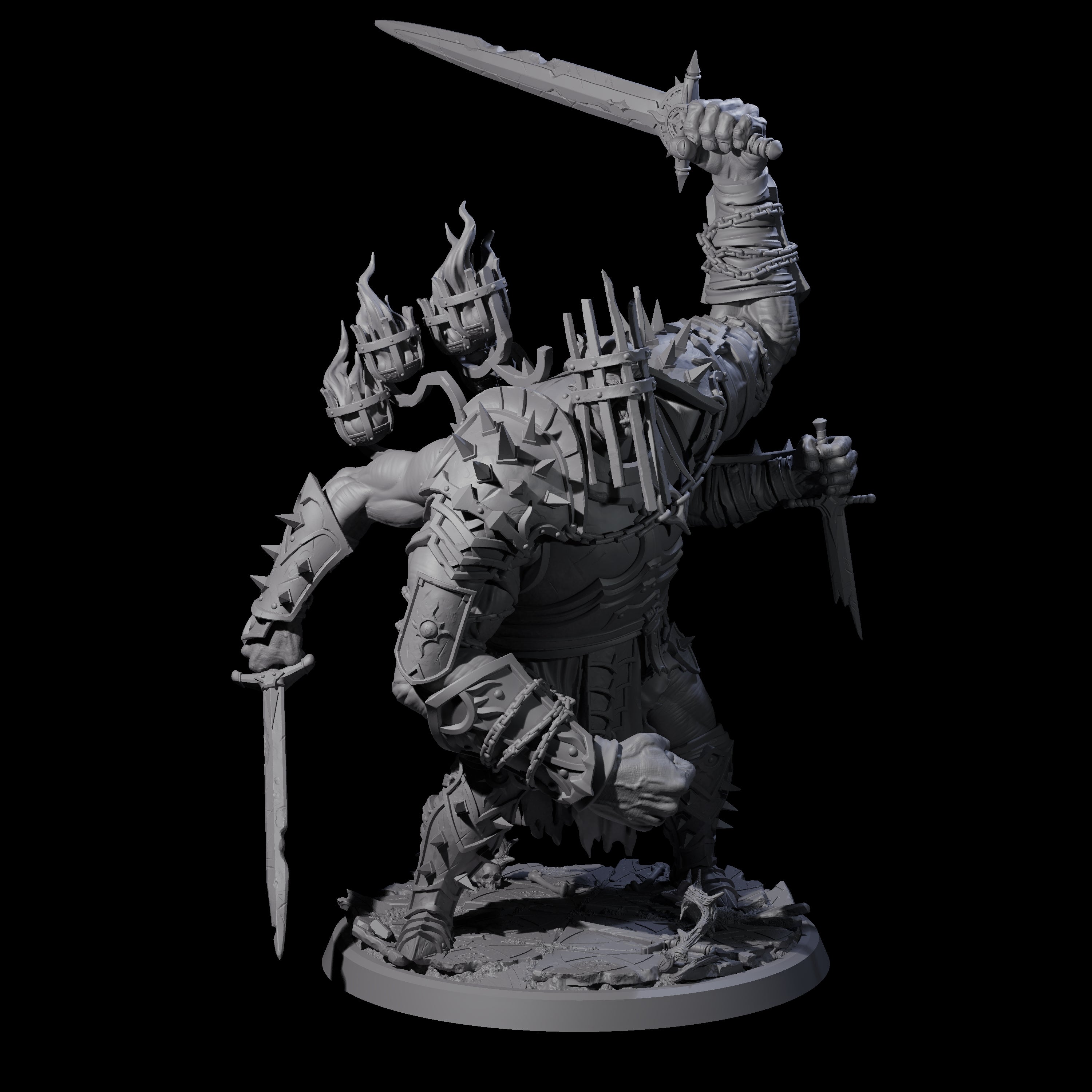 Smashing Helmed Horror D Miniature for Dungeons and Dragons, Pathfinder or other TTRPGs