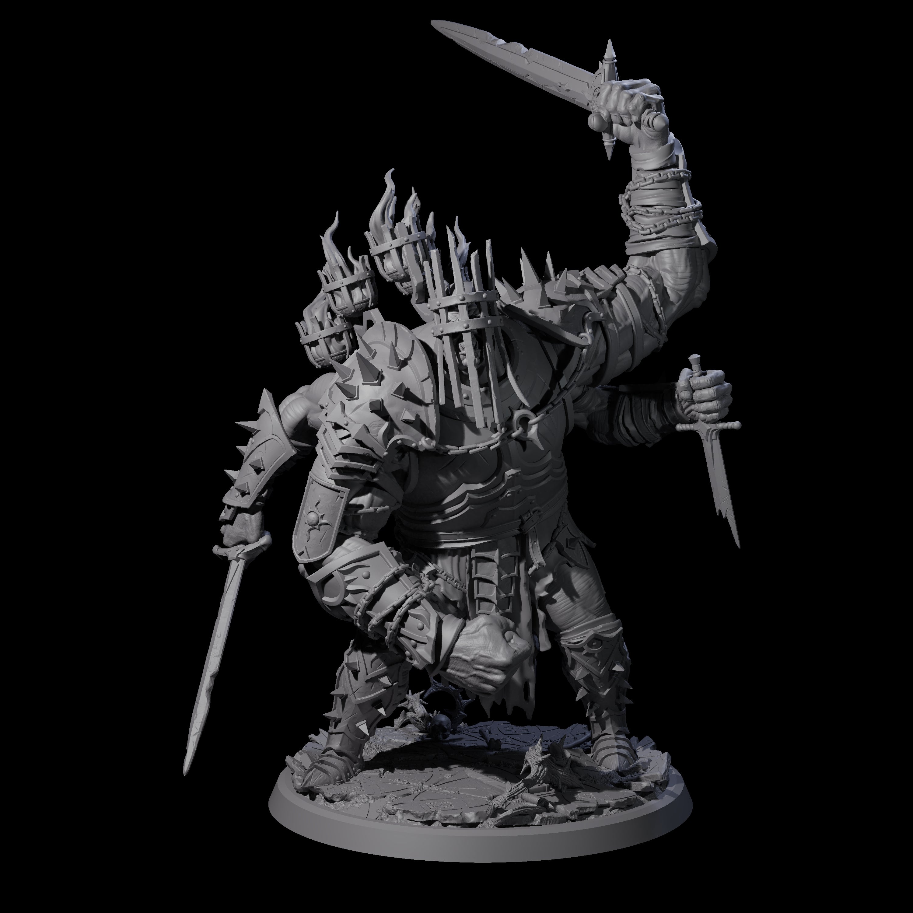 Smashing Helmed Horror D Miniature for Dungeons and Dragons, Pathfinder or other TTRPGs