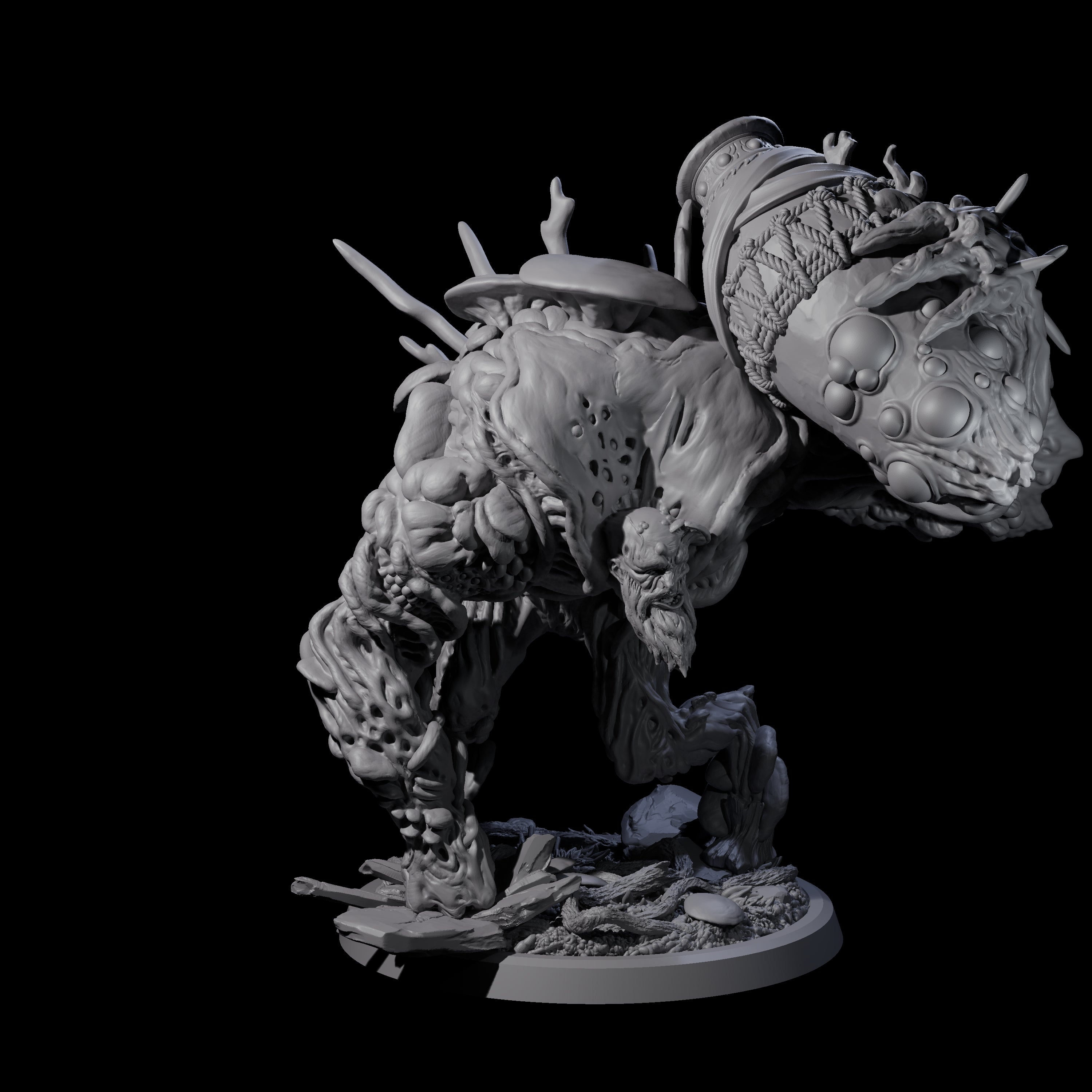 Smashing Myconid Brute A Miniature for Dungeons and Dragons, Pathfinder or other TTRPGs