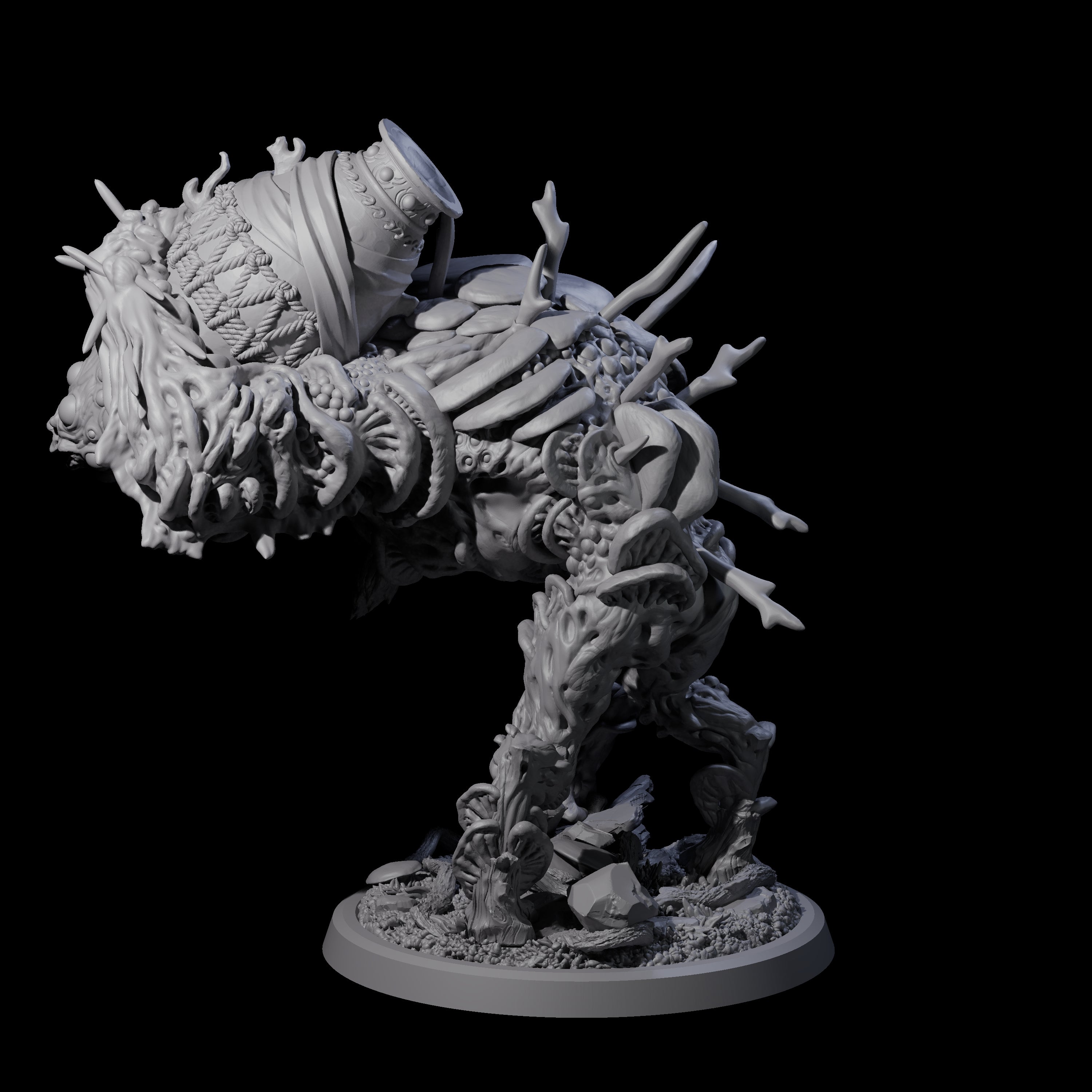 Smashing Myconid Brute A Miniature for Dungeons and Dragons, Pathfinder or other TTRPGs
