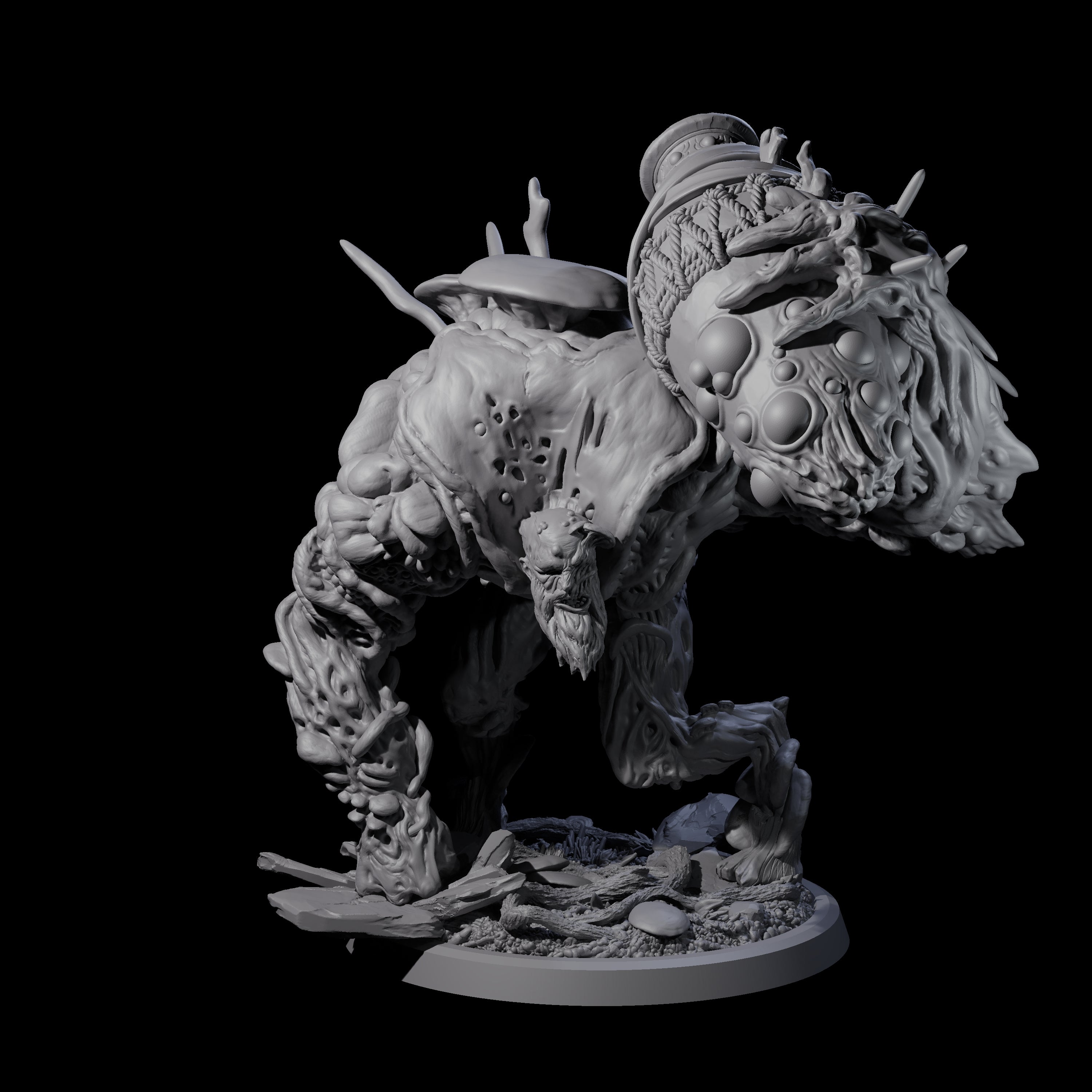 Smashing Myconid Brute A Miniature for Dungeons and Dragons, Pathfinder or other TTRPGs