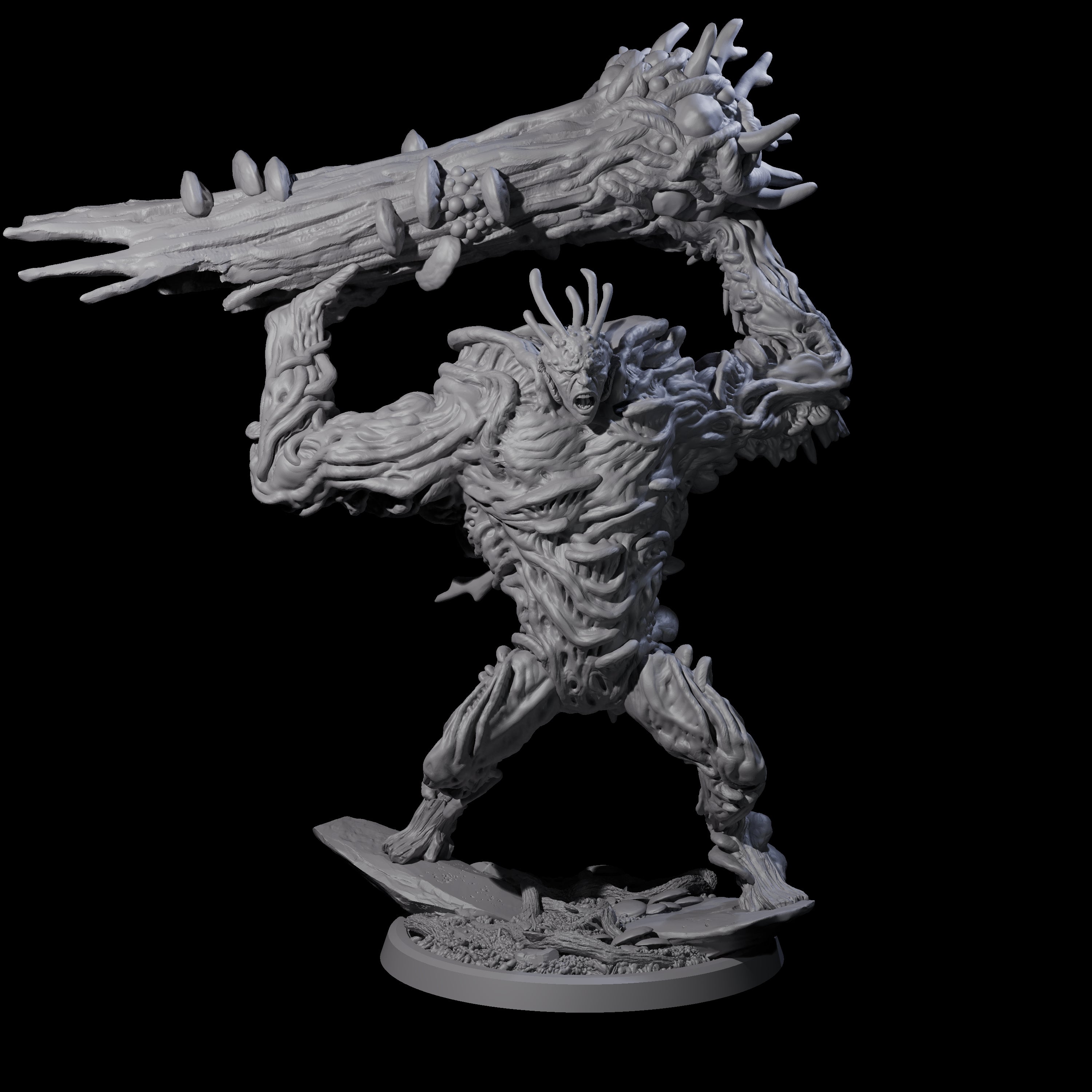 Smashing Myconid Brute B Miniature for Dungeons and Dragons, Pathfinder or other TTRPGs