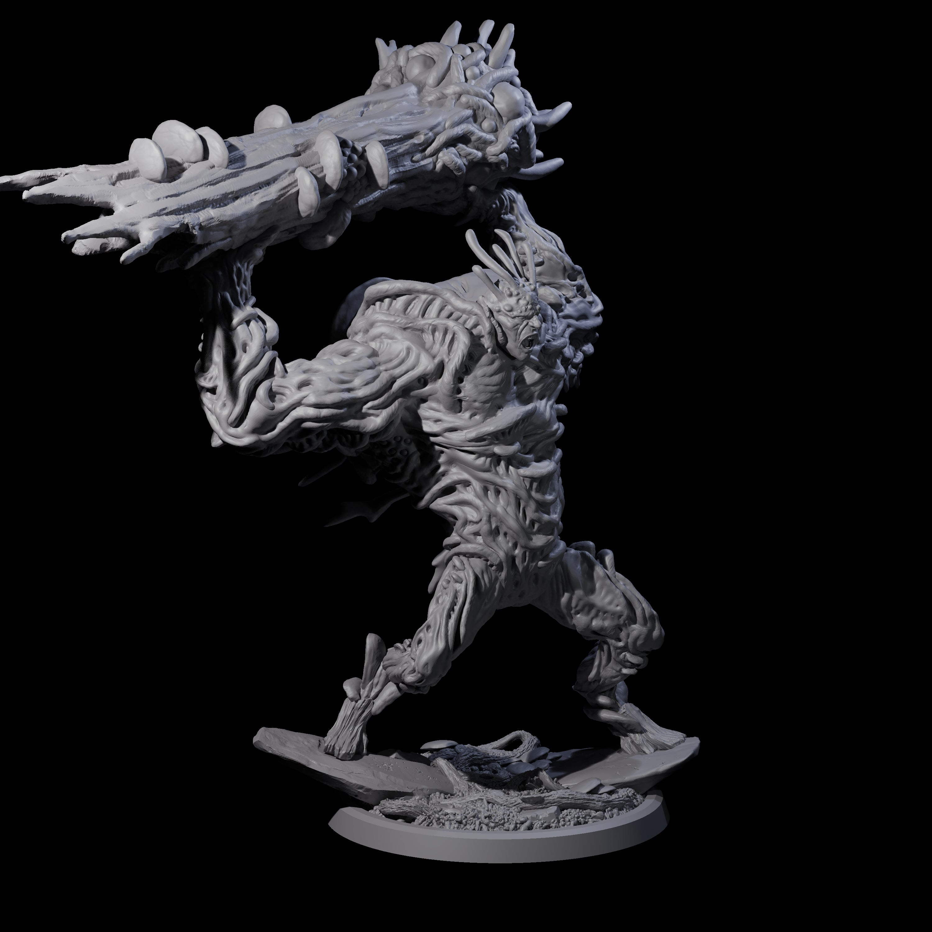 Smashing Myconid Brute B Miniature for Dungeons and Dragons, Pathfinder or other TTRPGs