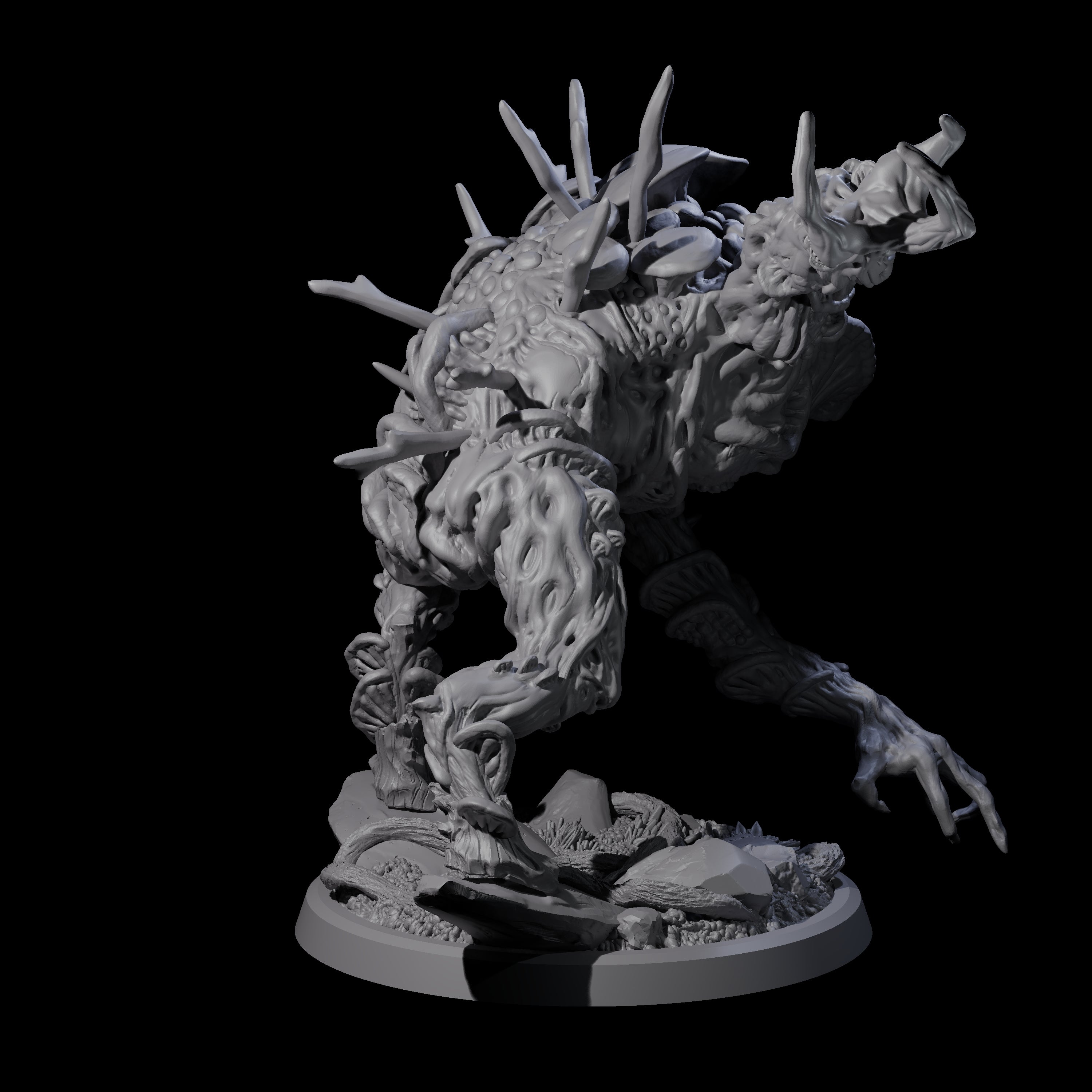 Smashing Myconid Brute C Miniature for Dungeons and Dragons, Pathfinder or other TTRPGs