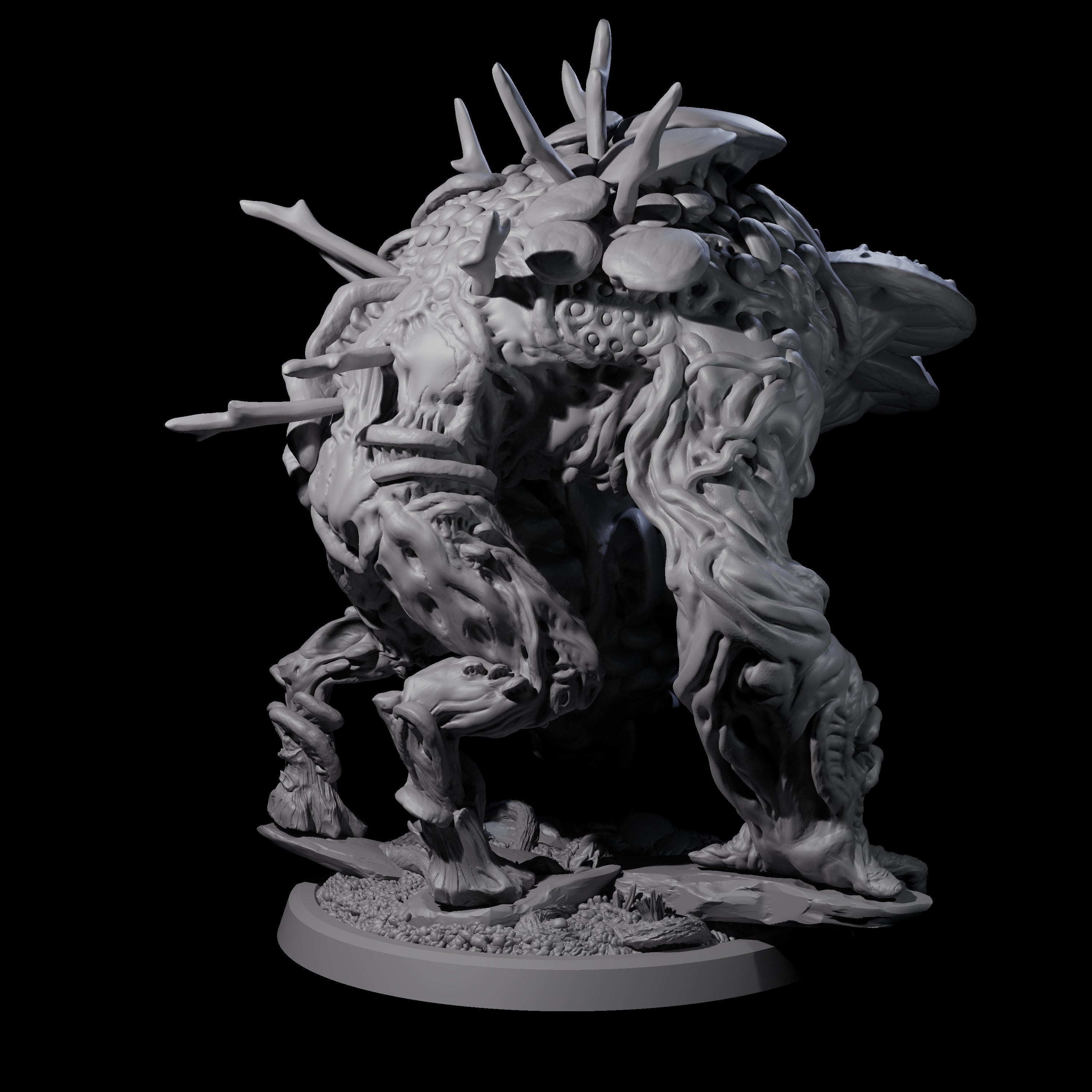 Smashing Myconid Brute D Miniature for Dungeons and Dragons, Pathfinder or other TTRPGs