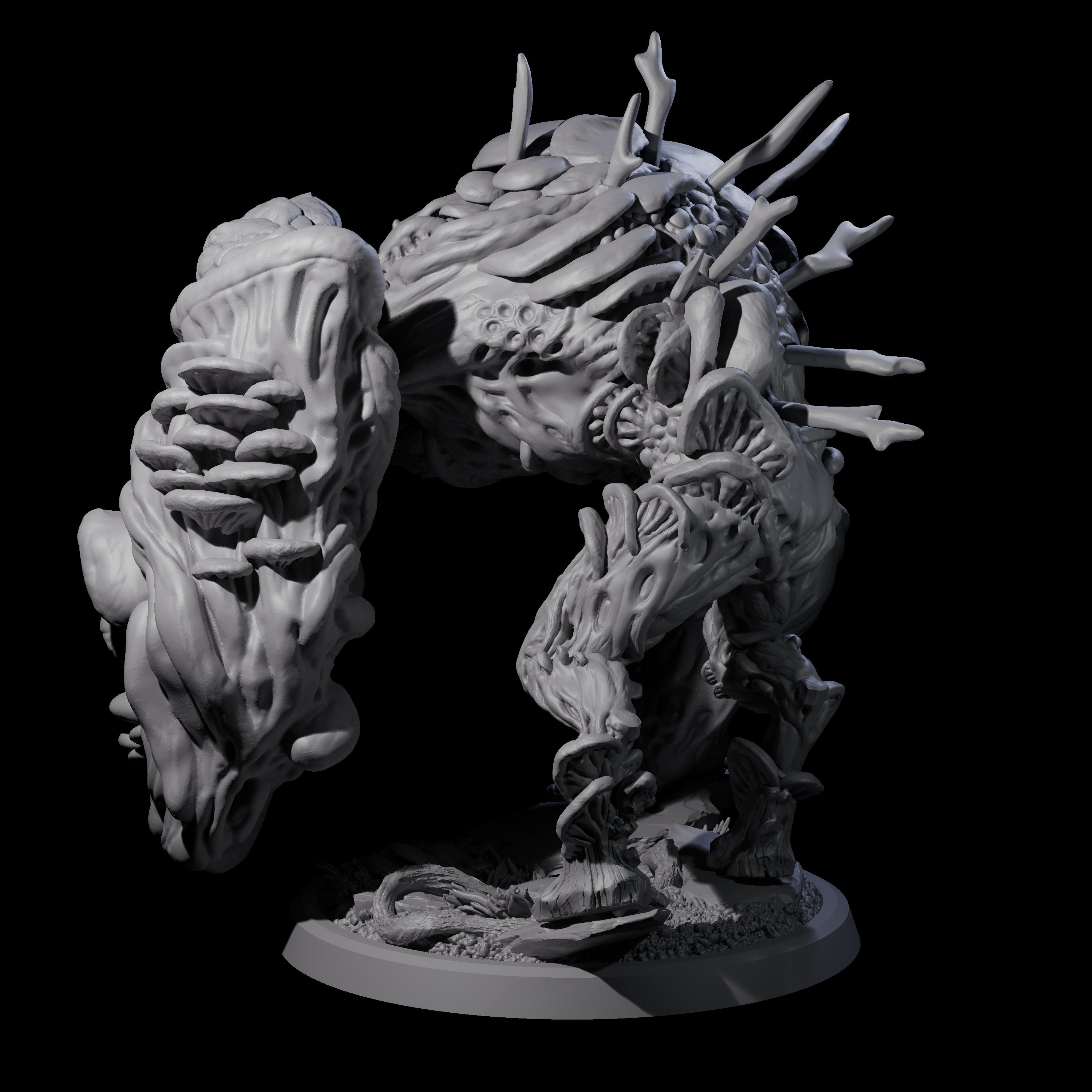 Smashing Myconid Brute D Miniature for Dungeons and Dragons, Pathfinder or other TTRPGs