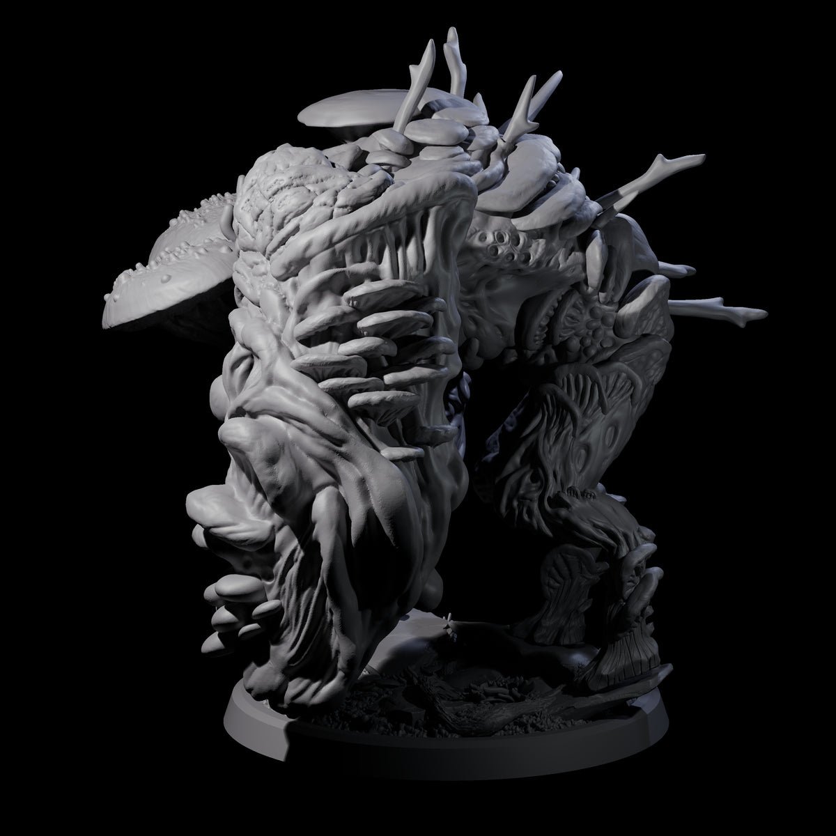 Smashing Myconid Brute D Miniature for Dungeons and Dragons, Pathfinder or other TTRPGs