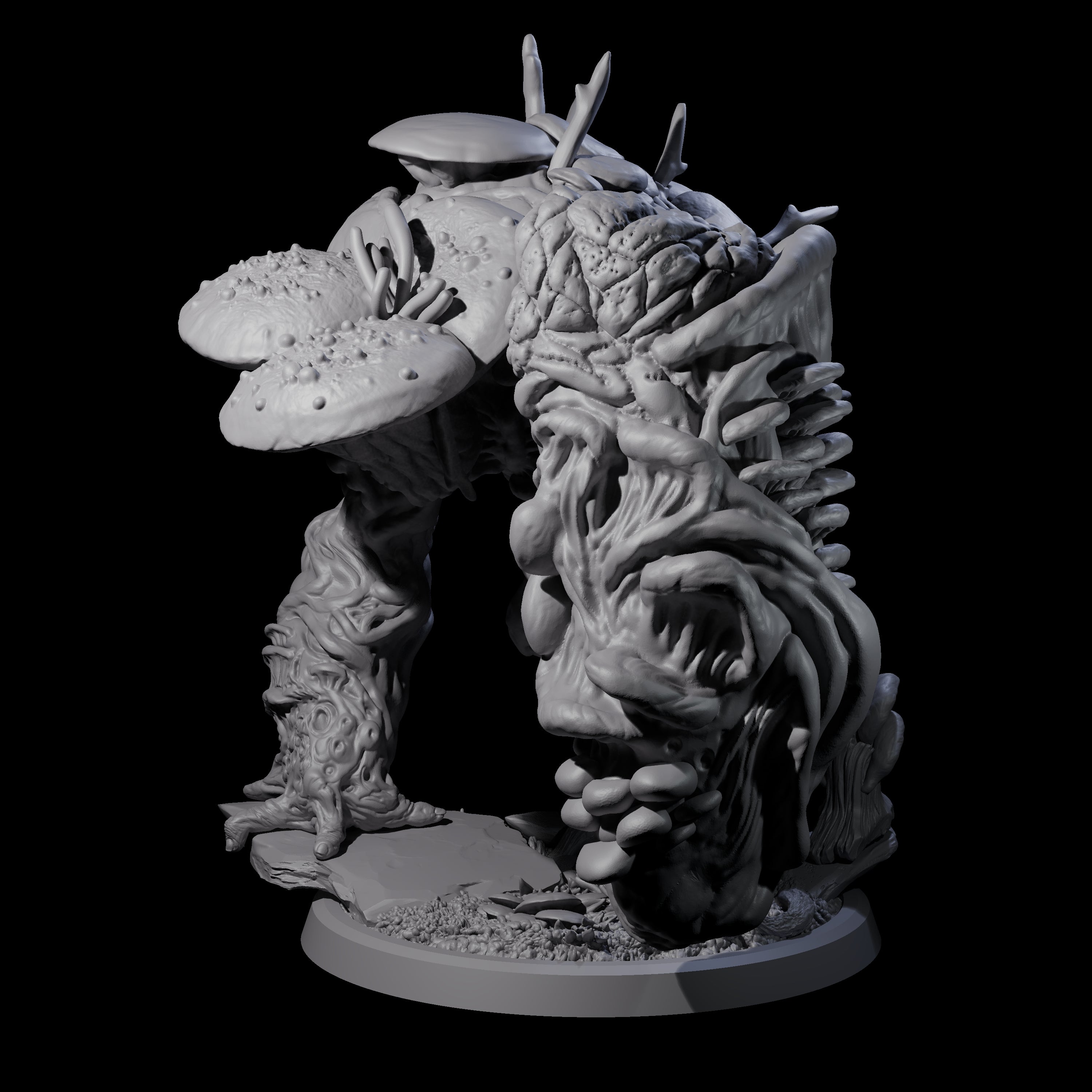Smashing Myconid Brute D Miniature for Dungeons and Dragons, Pathfinder or other TTRPGs