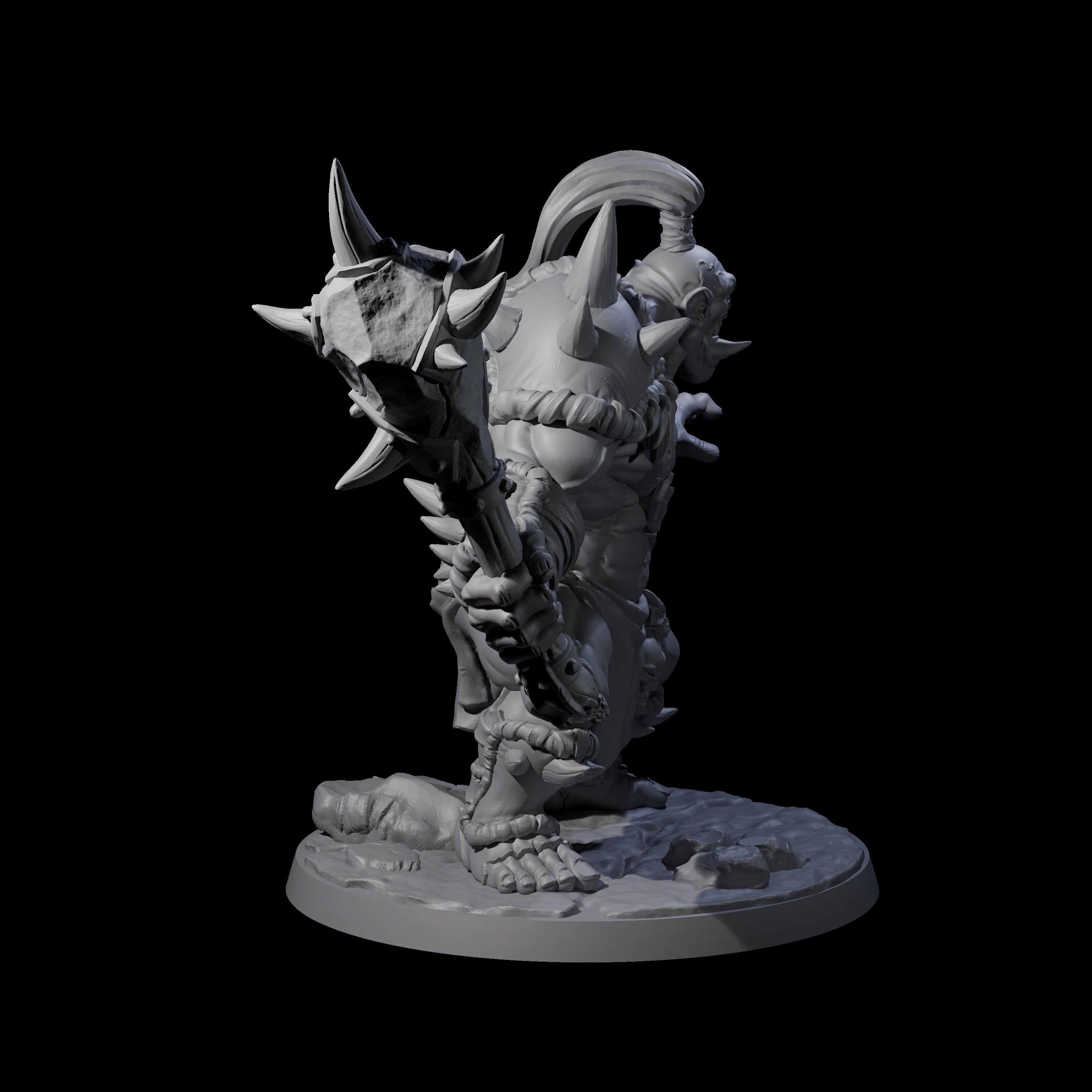 Smashing Ogre A Miniature for Dungeons and Dragons, Pathfinder or other TTRPGs