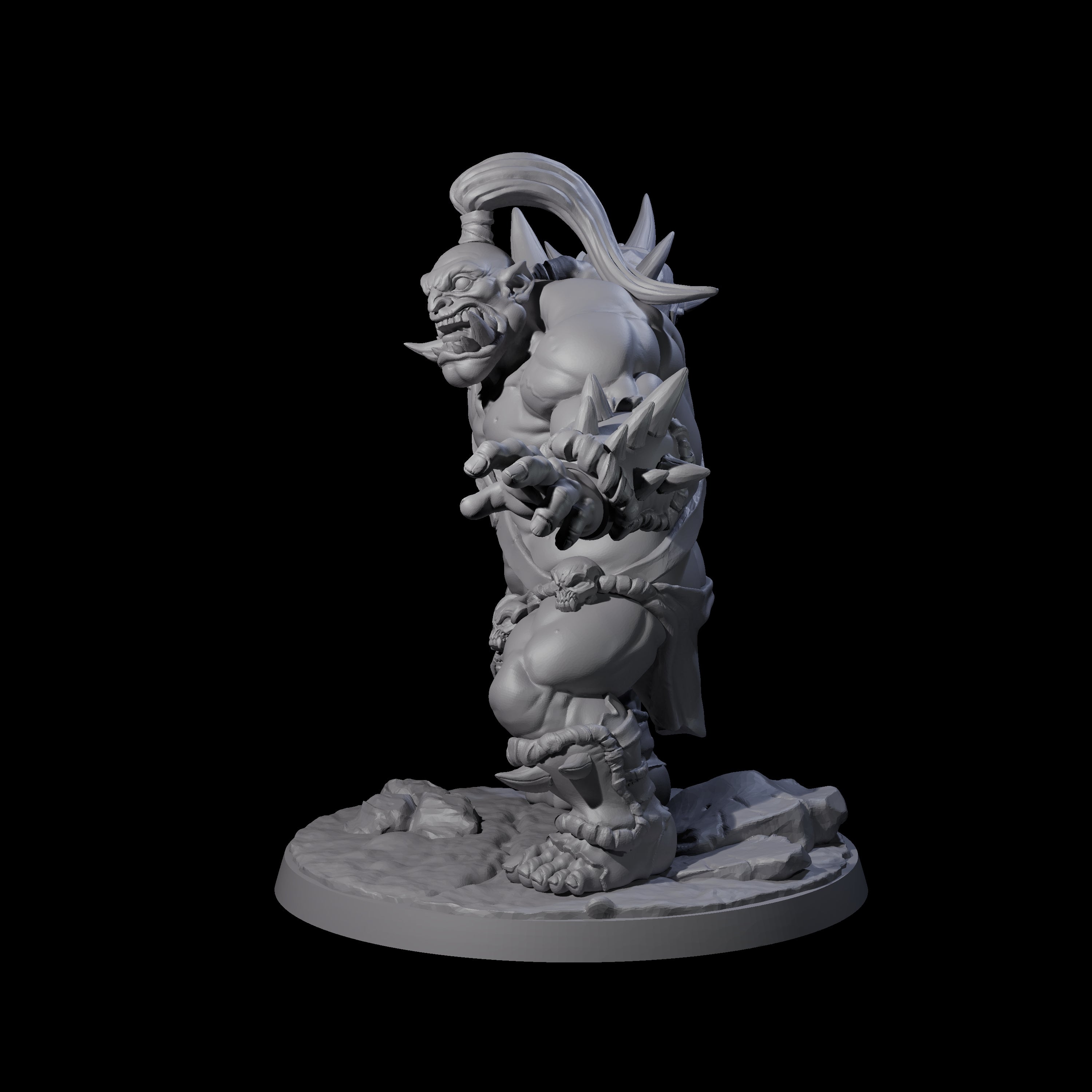 Smashing Ogre A Miniature for Dungeons and Dragons, Pathfinder or other TTRPGs