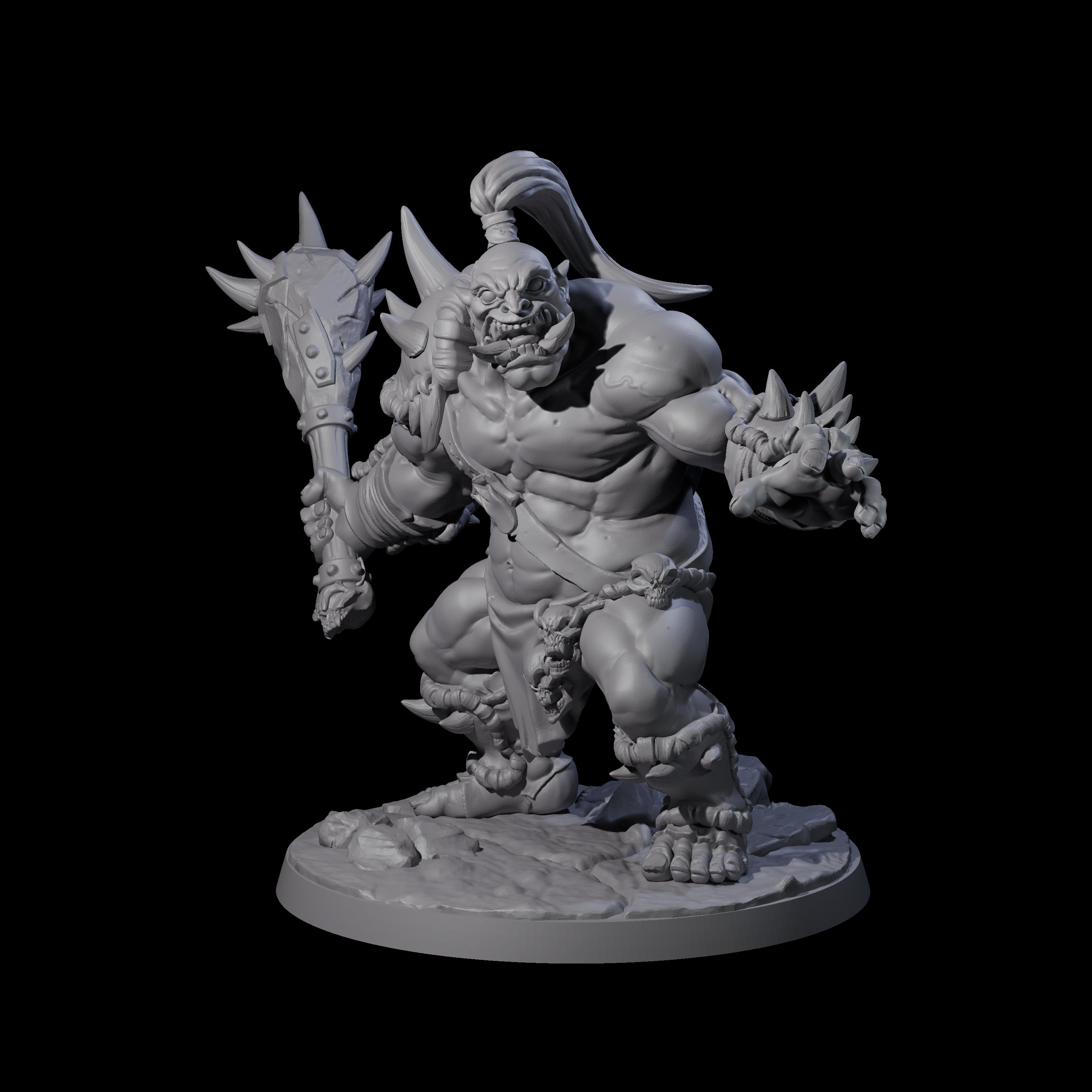 Smashing Ogre A Miniature for Dungeons and Dragons, Pathfinder or other TTRPGs