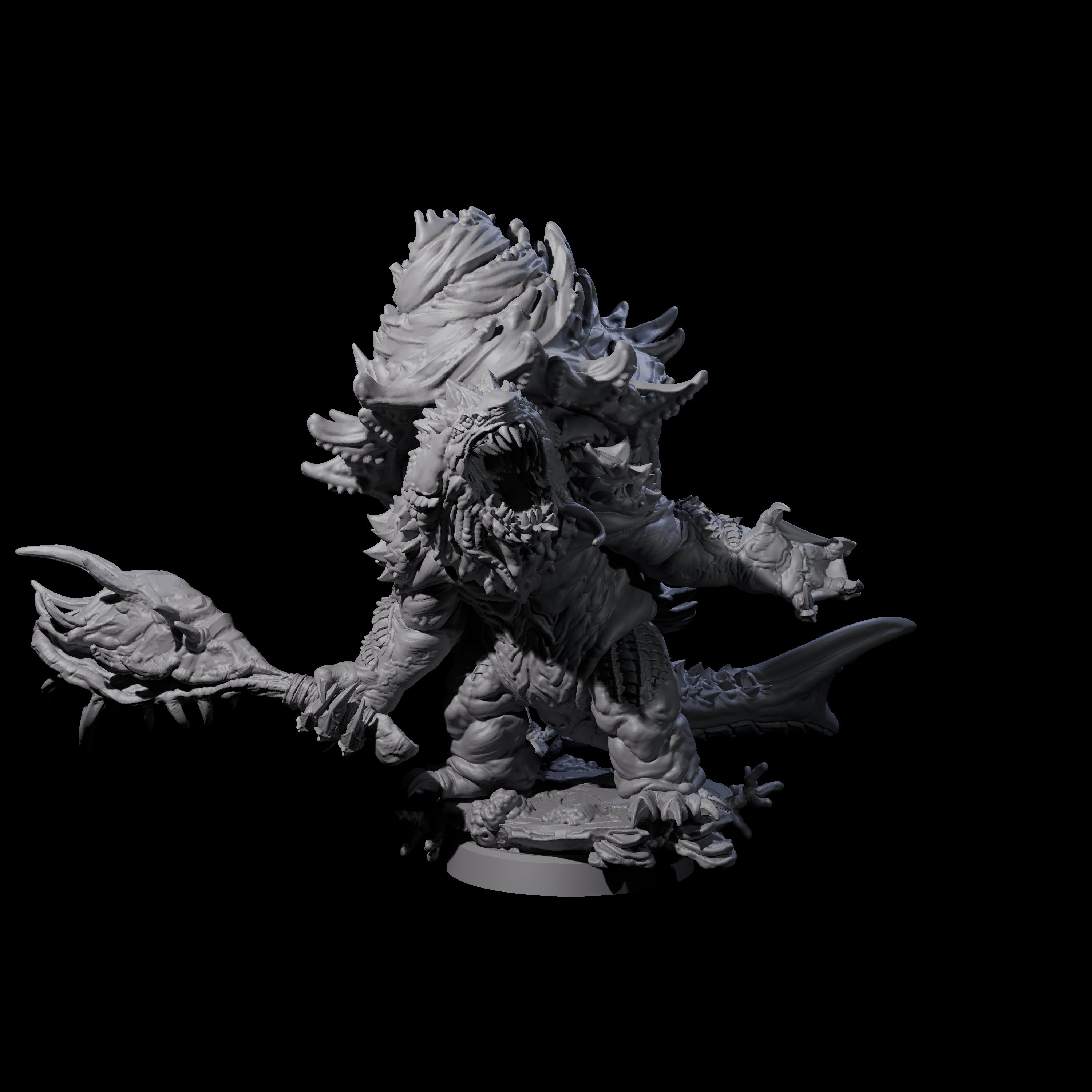 Smashing Zaratan Berserker A Miniature for Dungeons and Dragons, Pathfinder or other TTRPGs