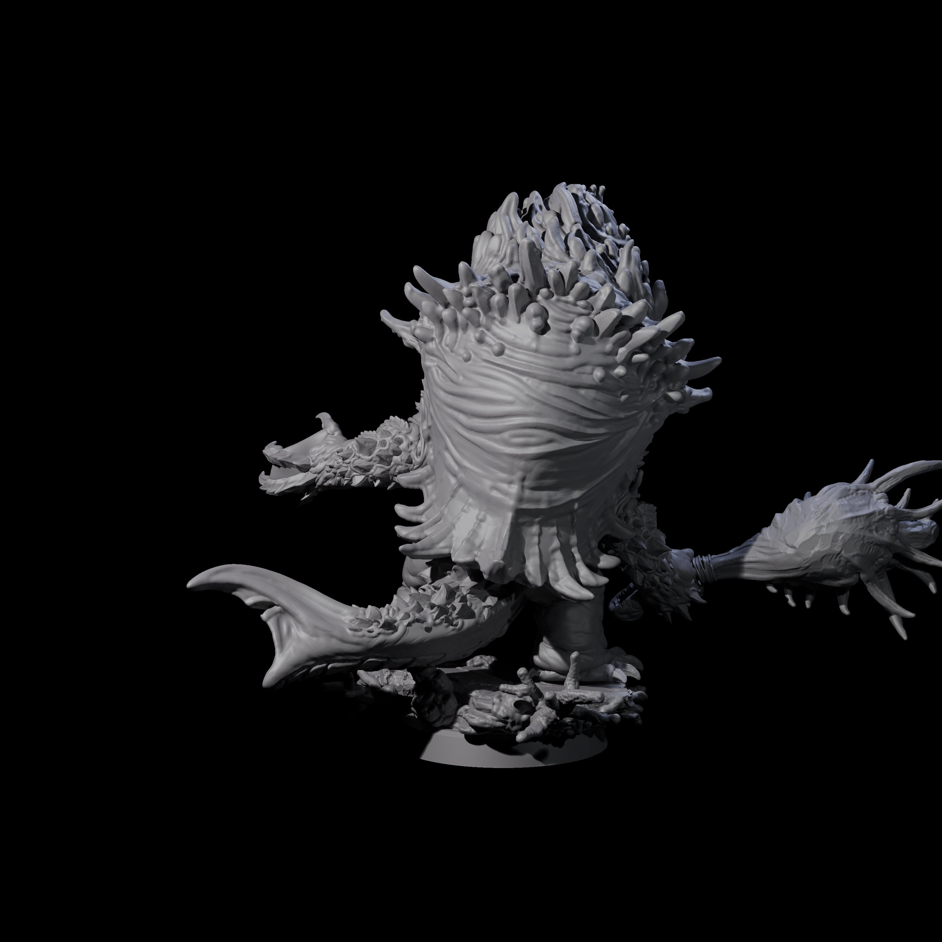 Smashing Zaratan Berserker A Miniature for Dungeons and Dragons, Pathfinder or other TTRPGs