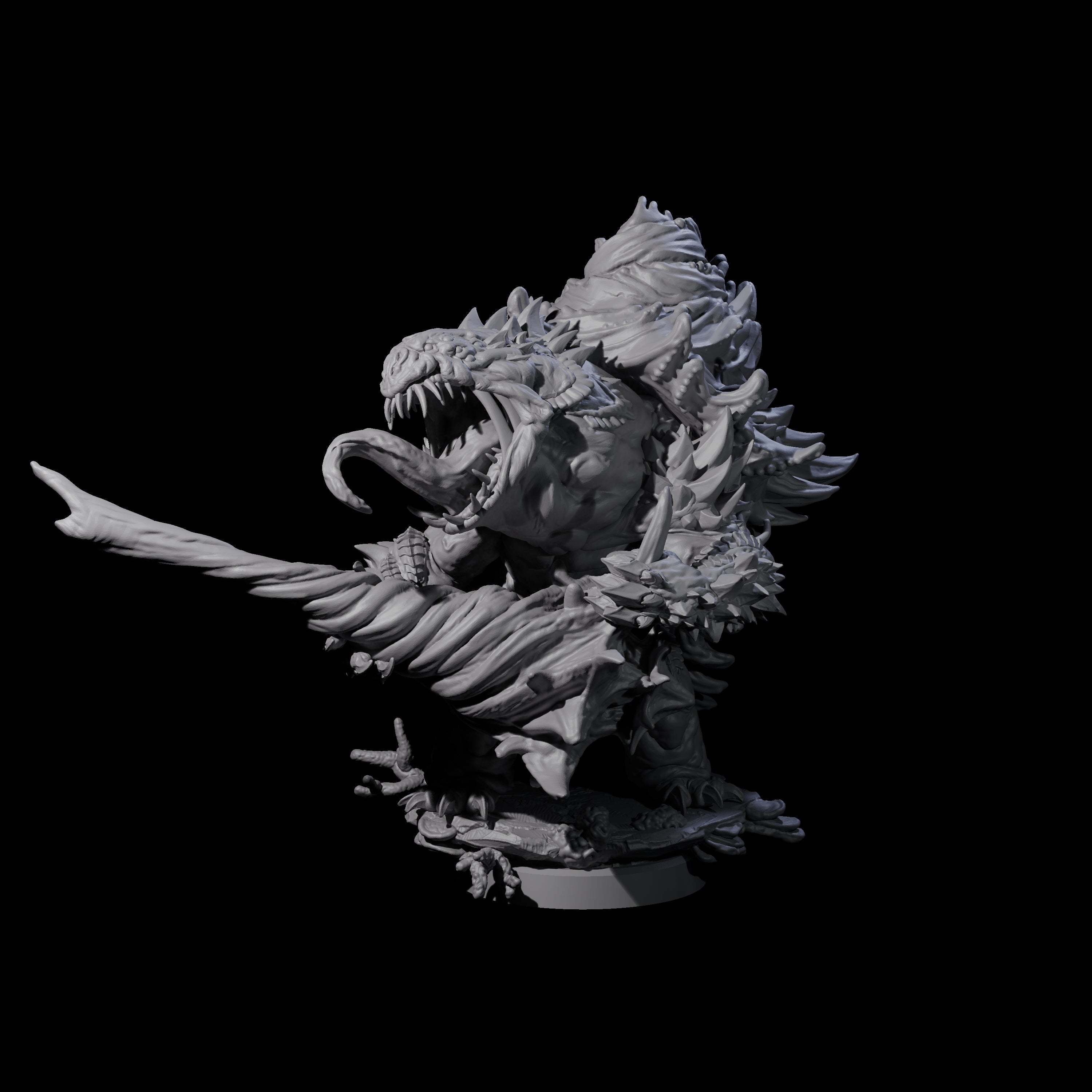 Smashing Zaratan Berserker C Miniature for Dungeons and Dragons, Pathfinder or other TTRPGs