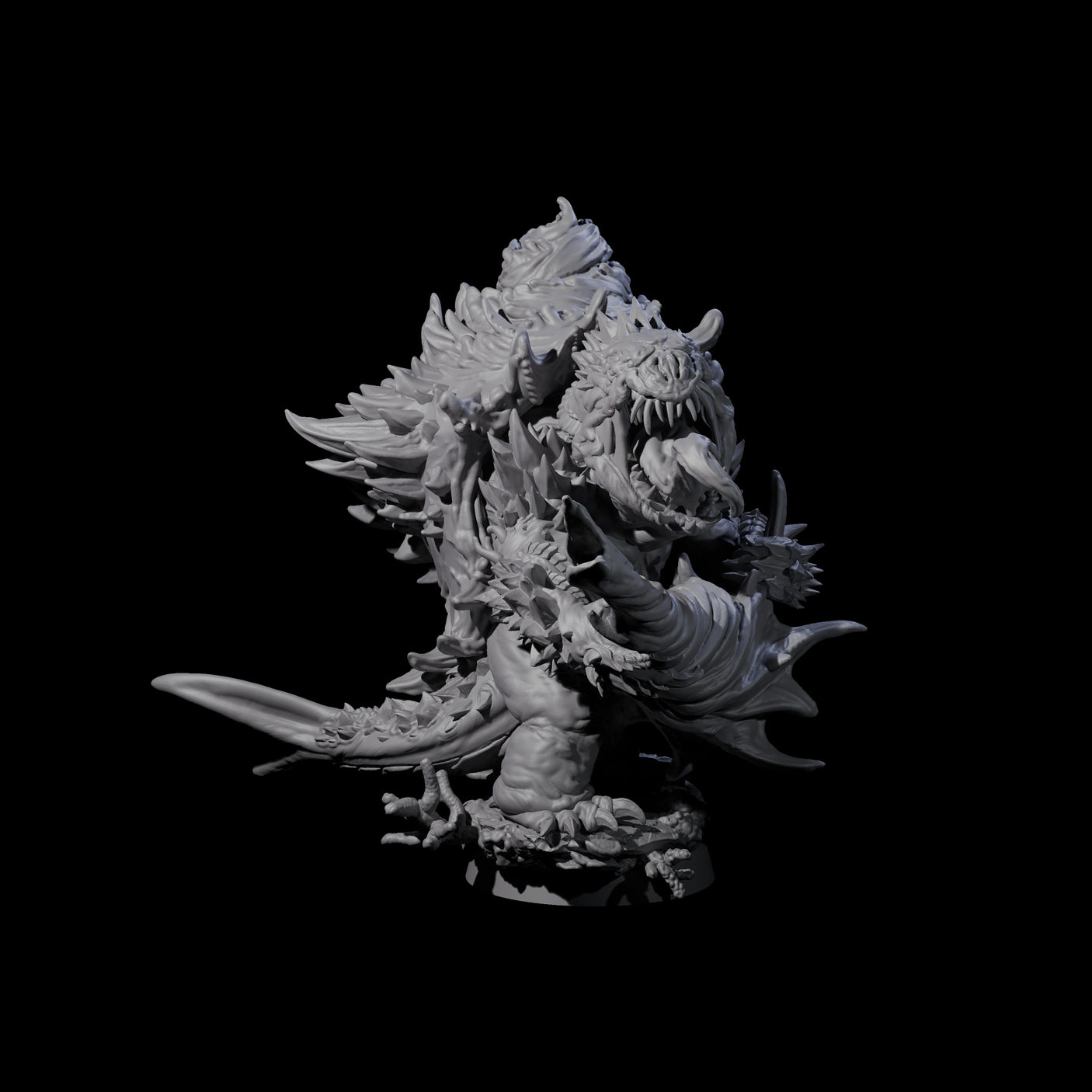 Smashing Zaratan Berserker C Miniature for Dungeons and Dragons, Pathfinder or other TTRPGs