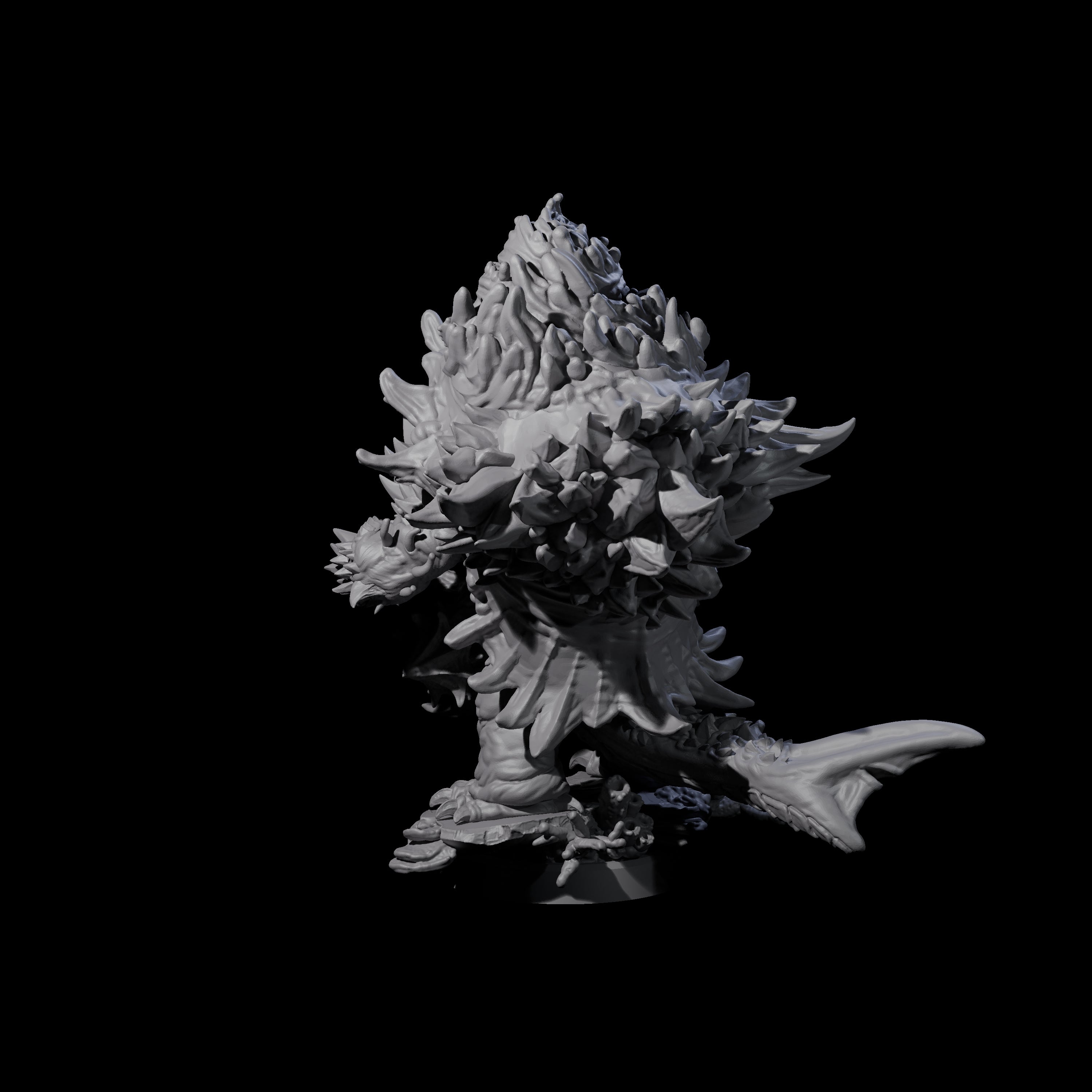 Smashing Zaratan Berserker C Miniature for Dungeons and Dragons, Pathfinder or other TTRPGs