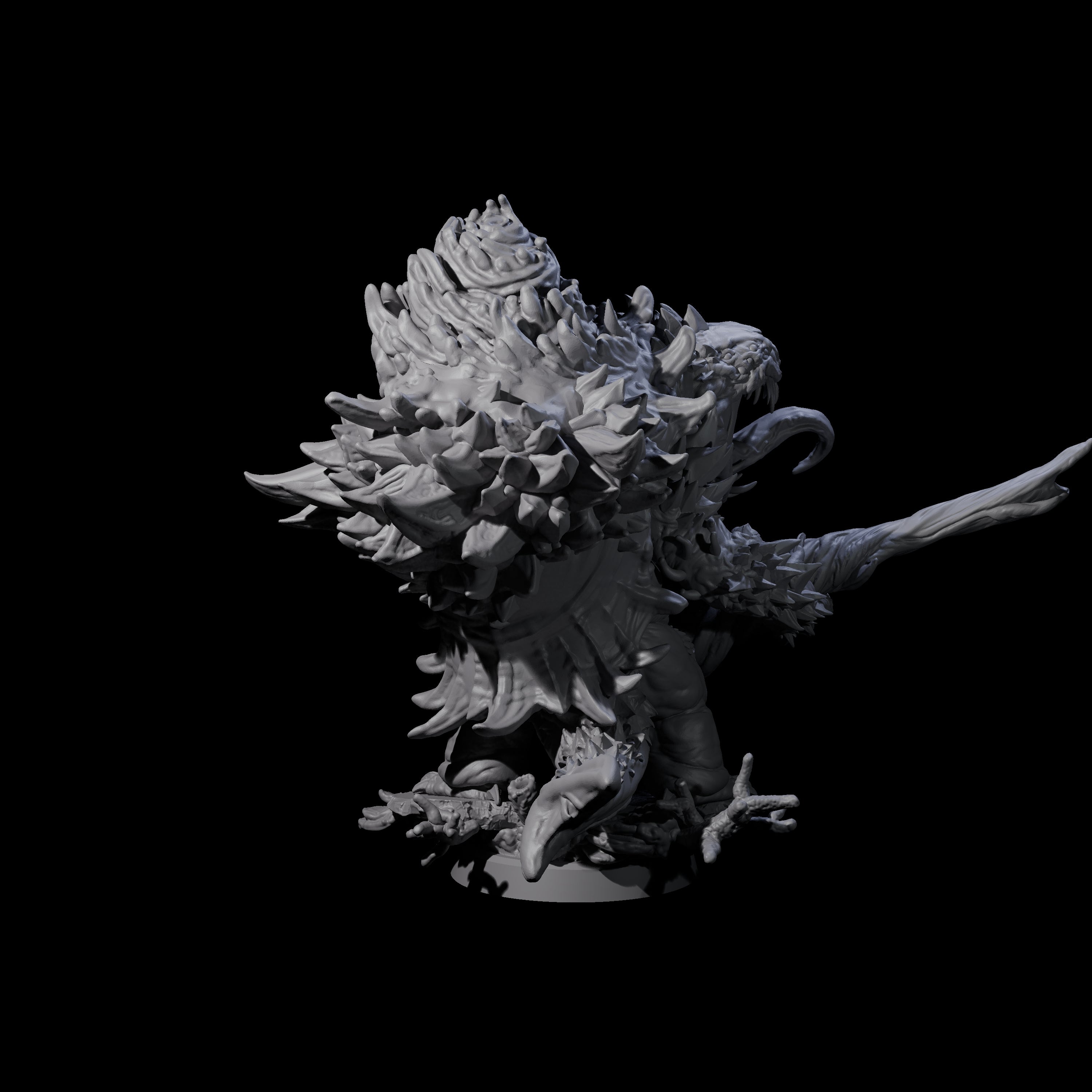 Smashing Zaratan Berserker C Miniature for Dungeons and Dragons, Pathfinder or other TTRPGs