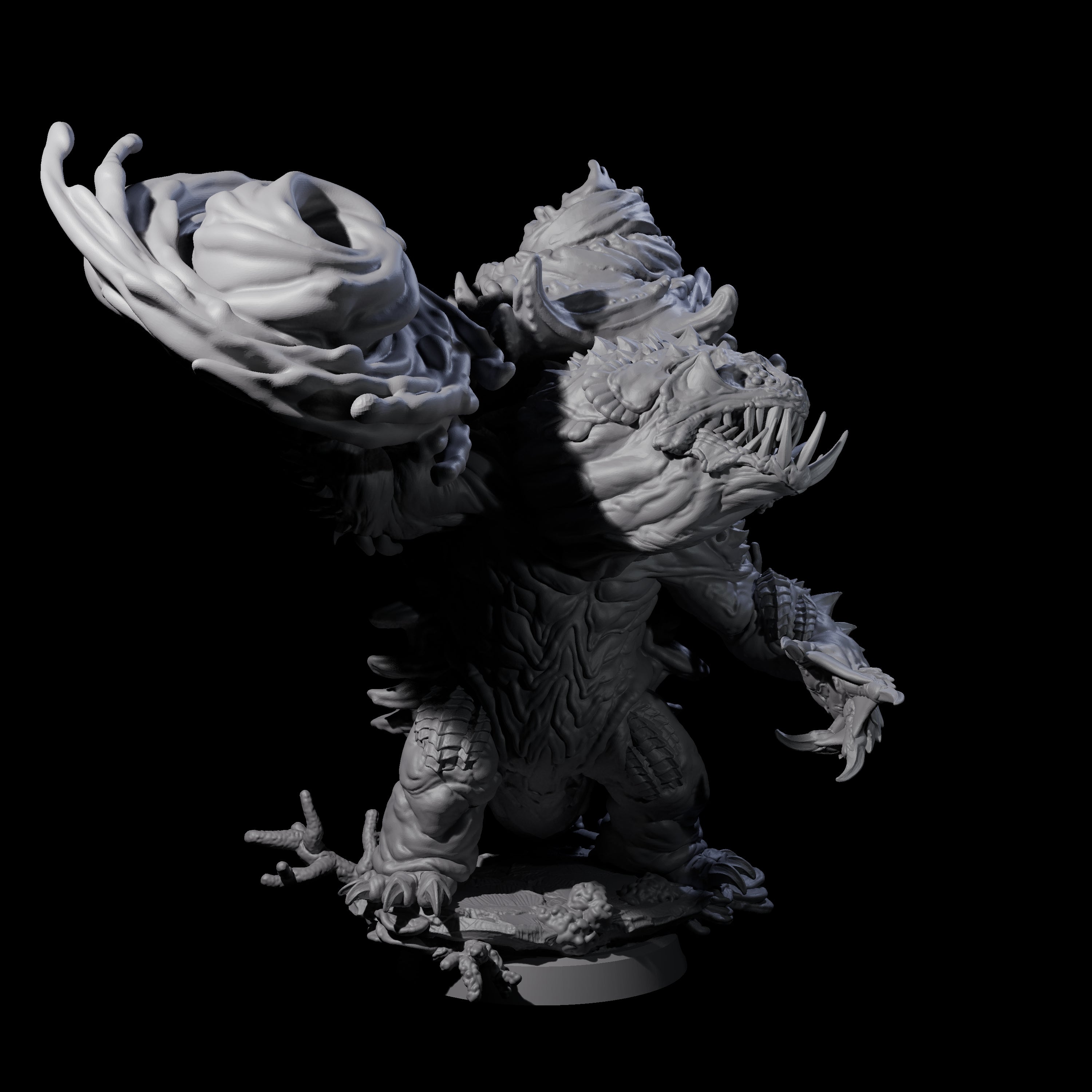 Smashing Zaratan Berserker D Miniature for Dungeons and Dragons, Pathfinder or other TTRPGs