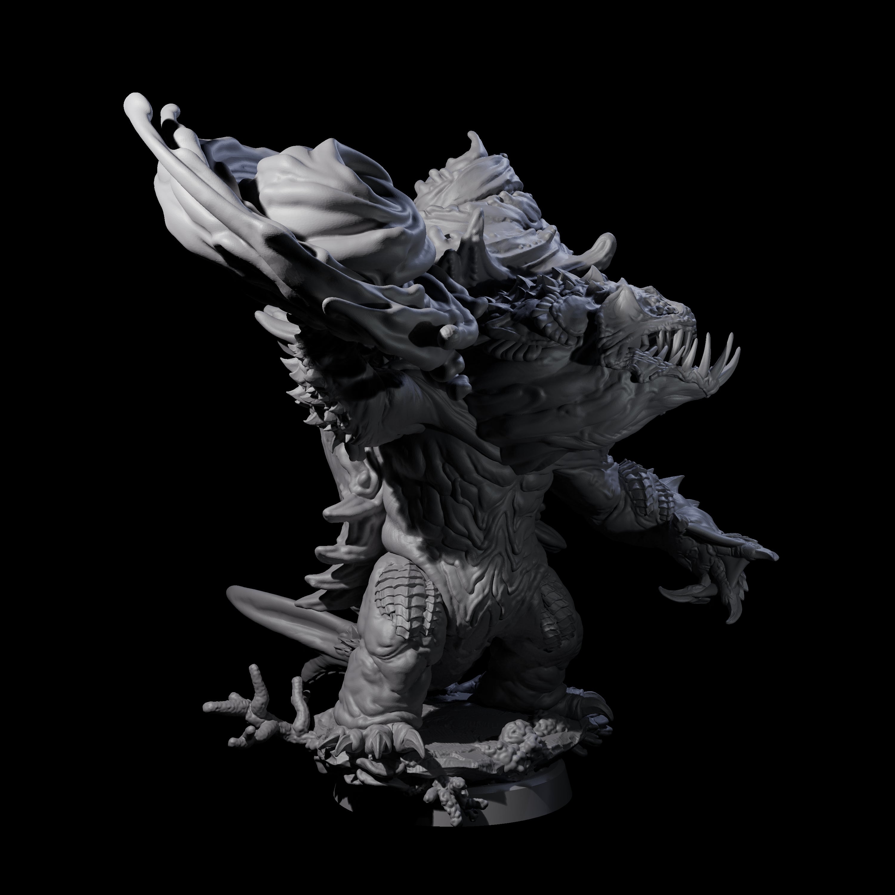 Smashing Zaratan Berserker D Miniature for Dungeons and Dragons, Pathfinder or other TTRPGs