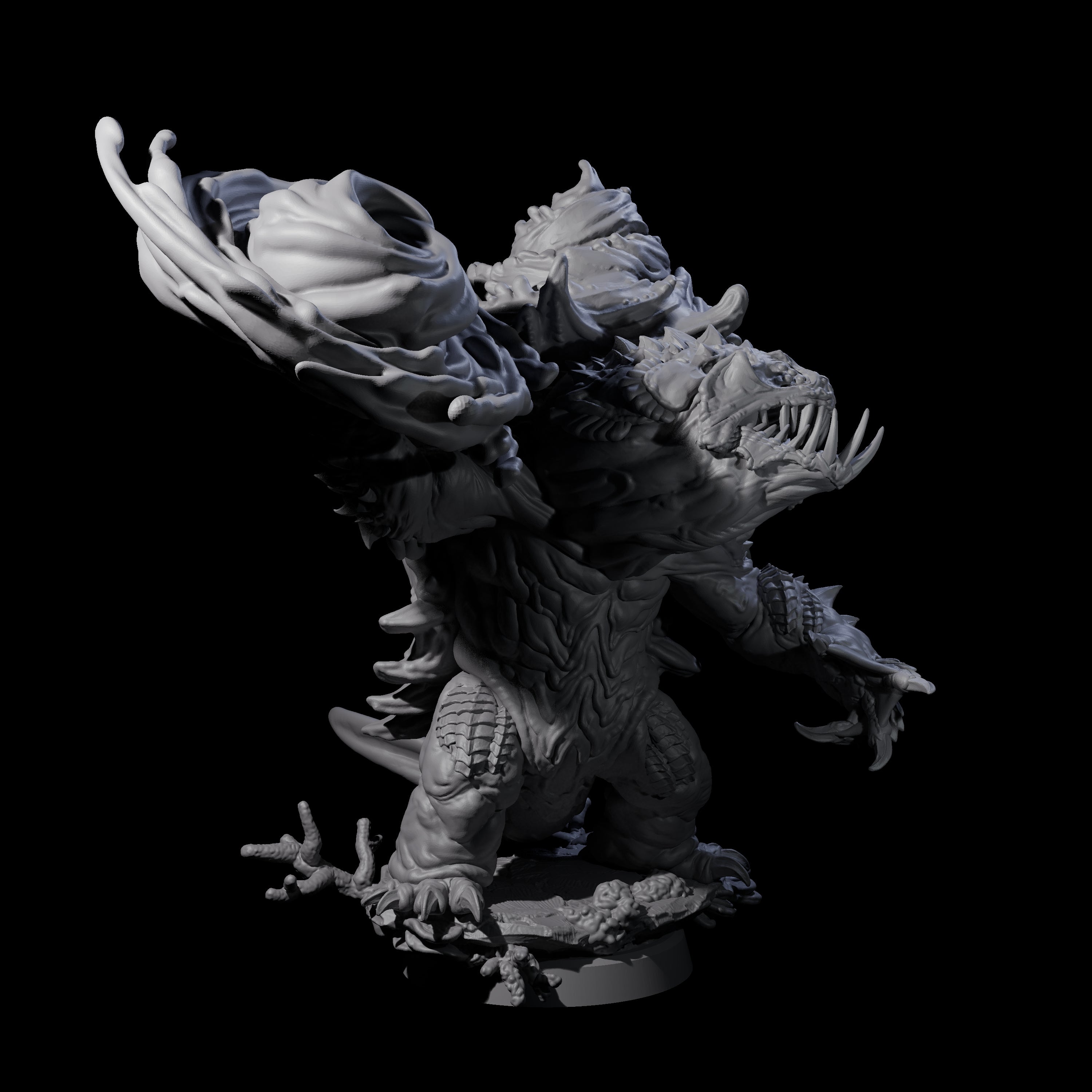 Smashing Zaratan Berserker D Miniature for Dungeons and Dragons, Pathfinder or other TTRPGs