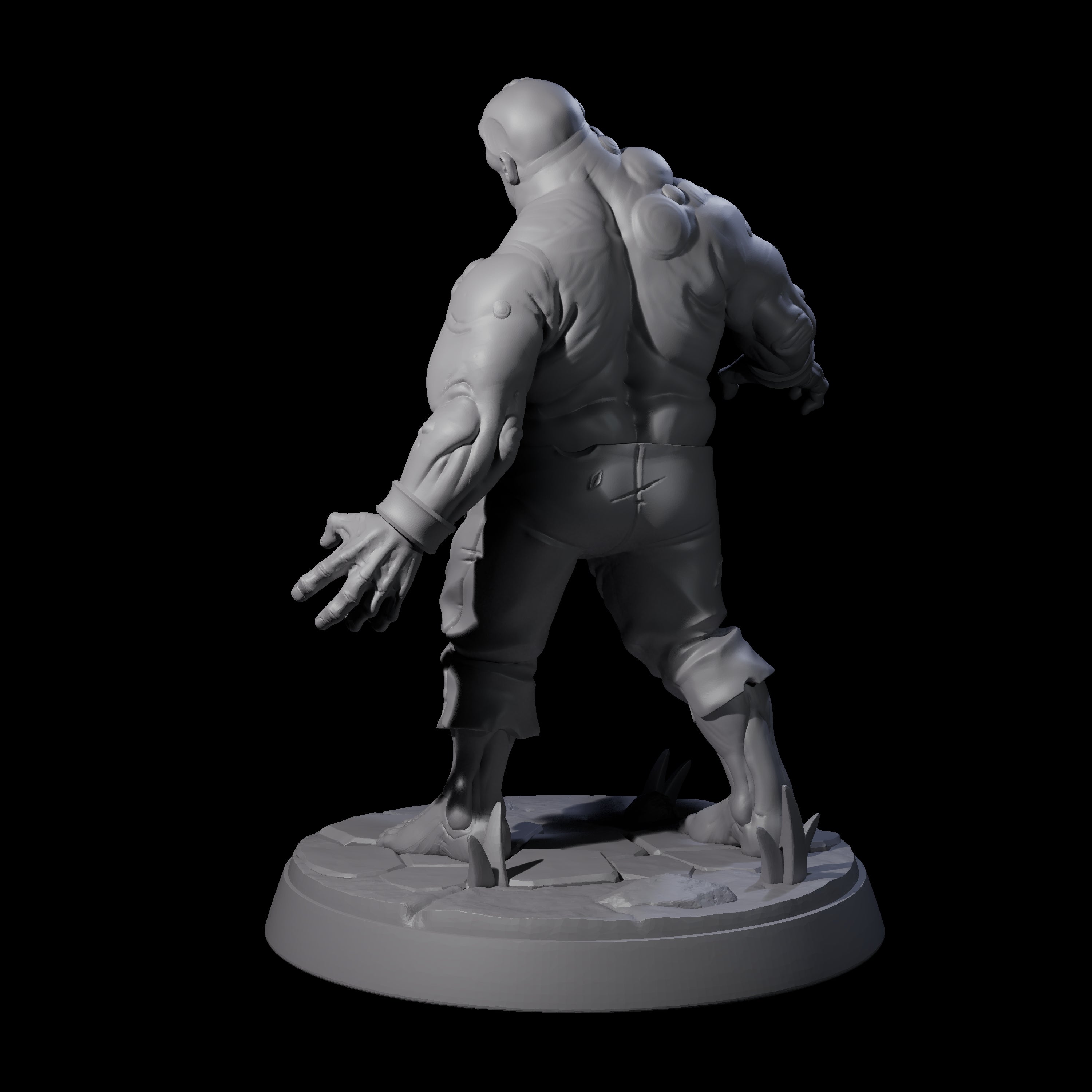 Smelly Bloated Zombie Shambler A Miniature for Dungeons and Dragons, Pathfinder or other TTRPGs