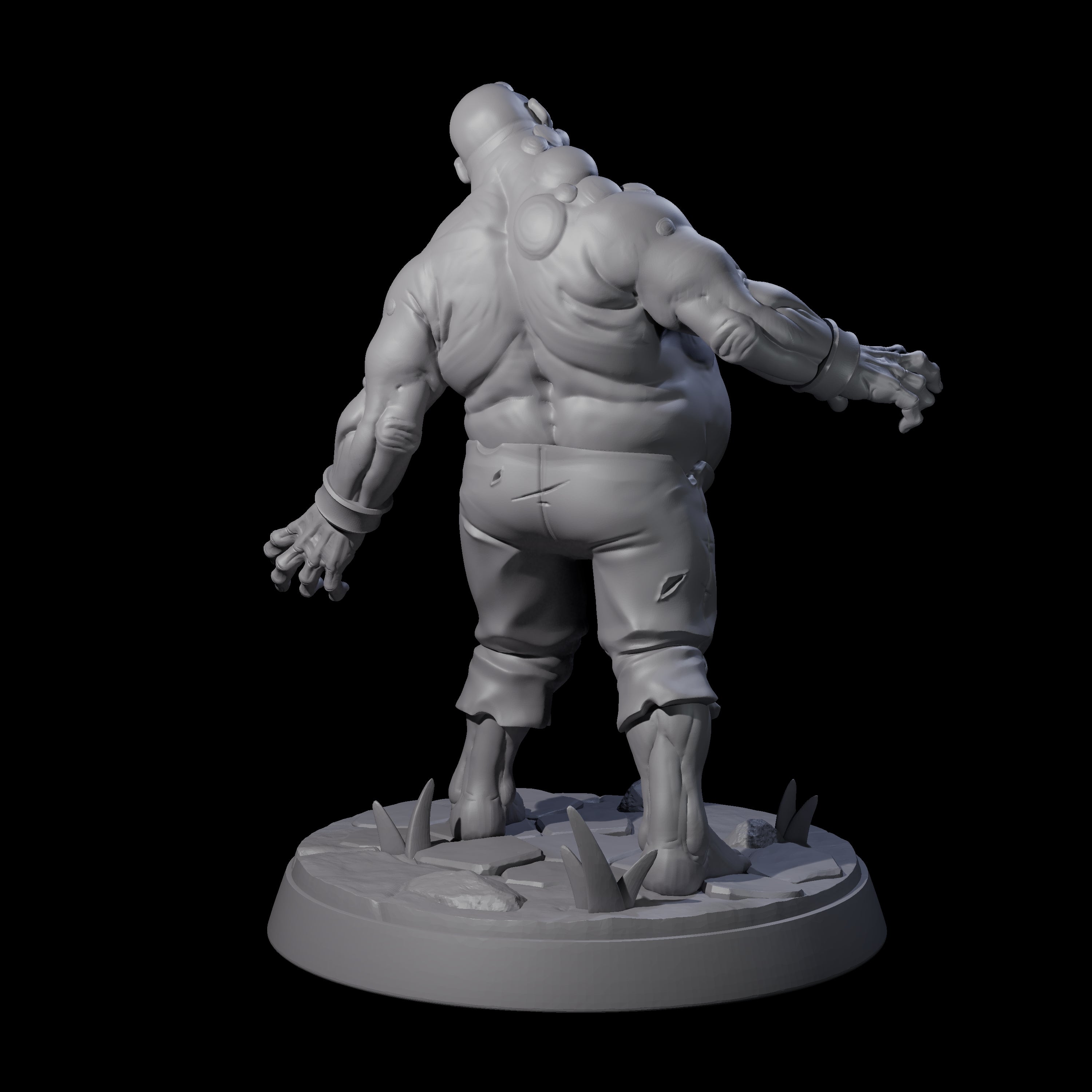 Smelly Bloated Zombie Shambler A Miniature for Dungeons and Dragons, Pathfinder or other TTRPGs