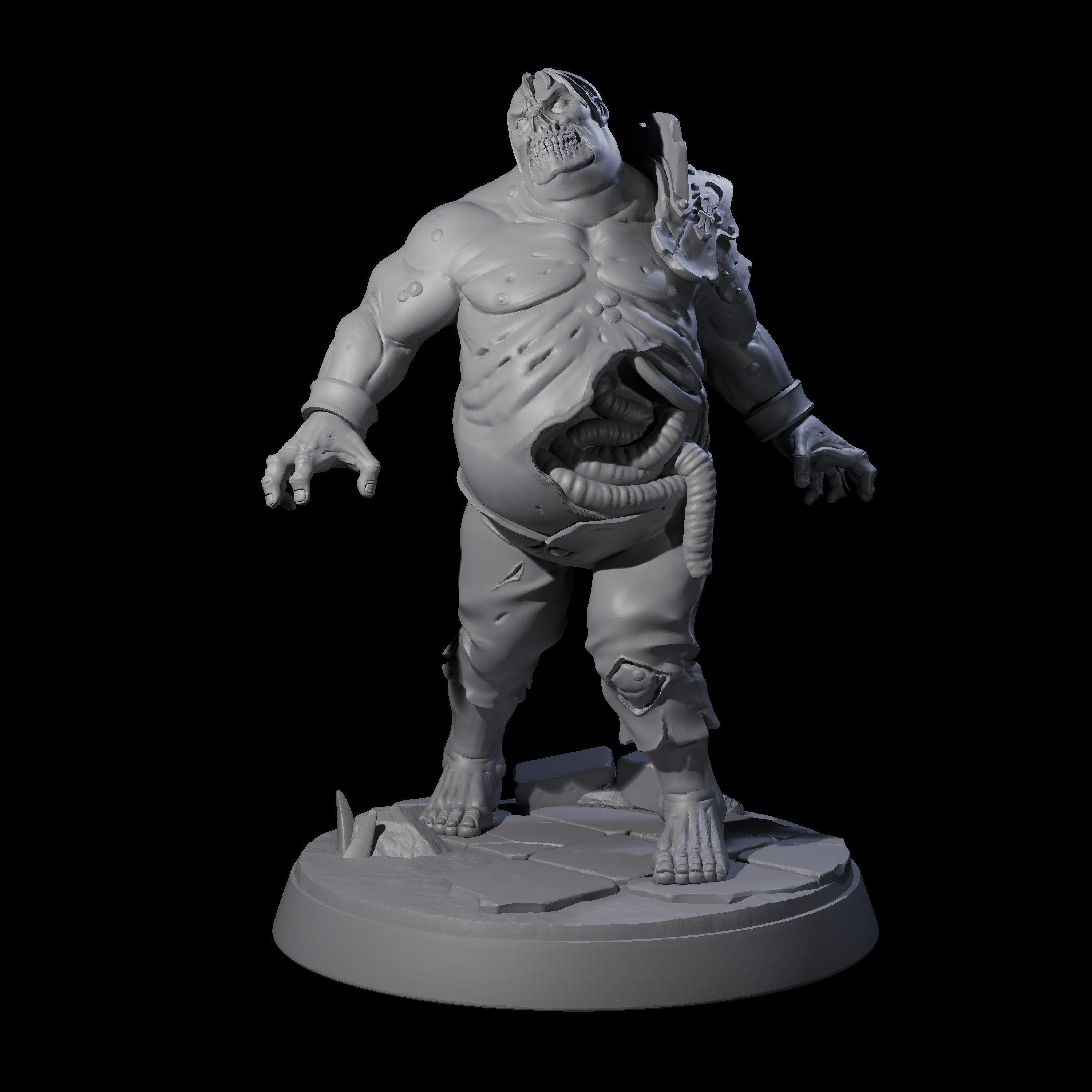 Smelly Bloated Zombie Shambler C Miniature for Dungeons and Dragons, Pathfinder or other TTRPGs